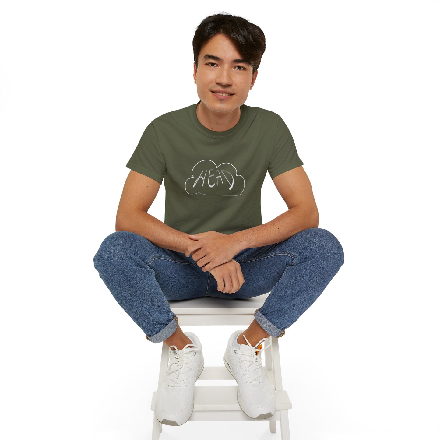 Unisex Tee. Ultra Cotton. 'head in the clouds' collection. 8 colors