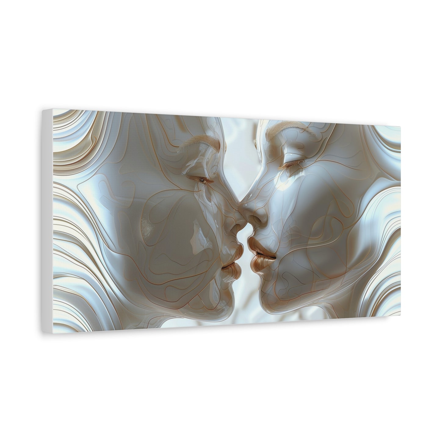 “Whispering Bianchi's Waves” - Matte Canvas, Stretched