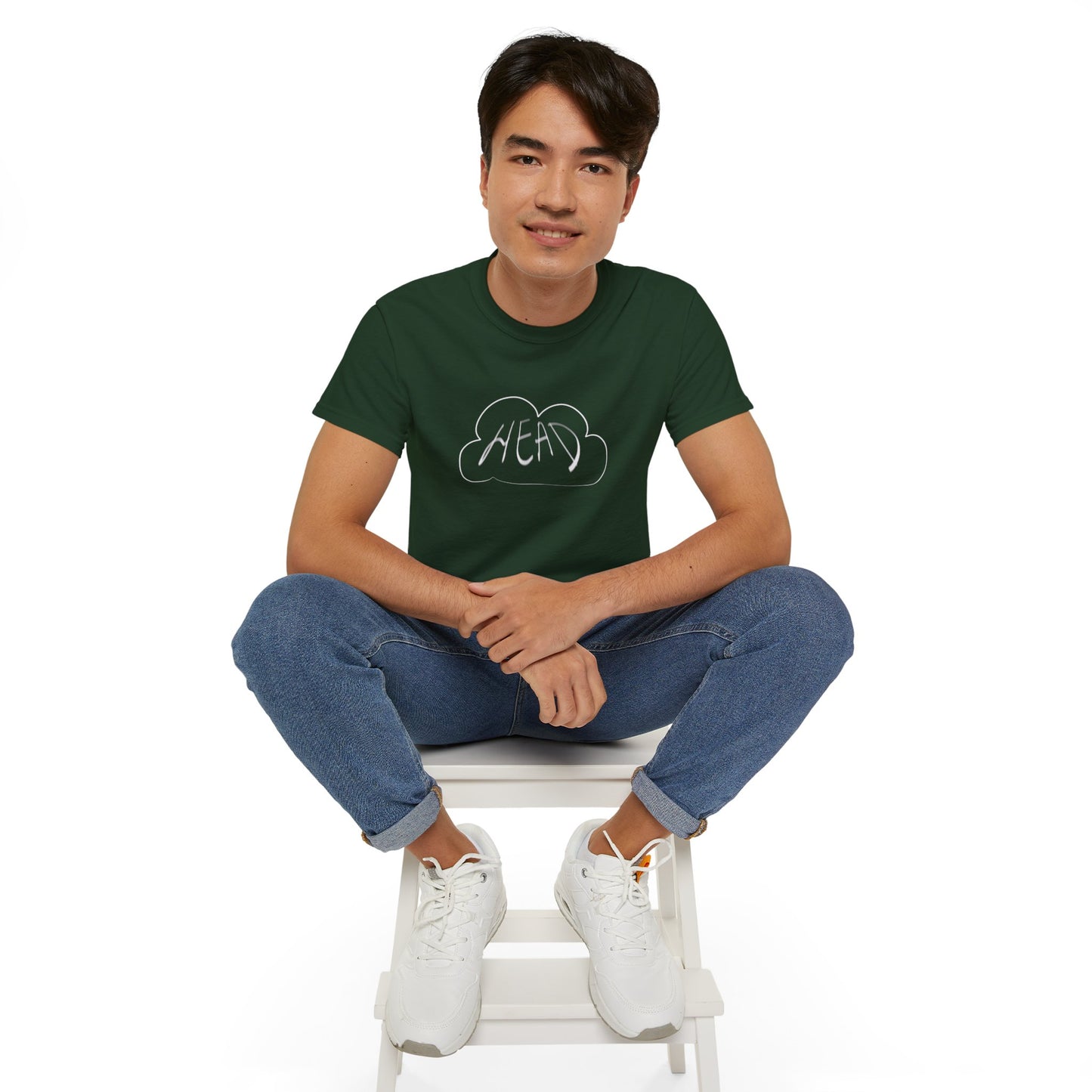 Unisex Tee. Ultra Cotton. 'head in the clouds' collection. 8 colors