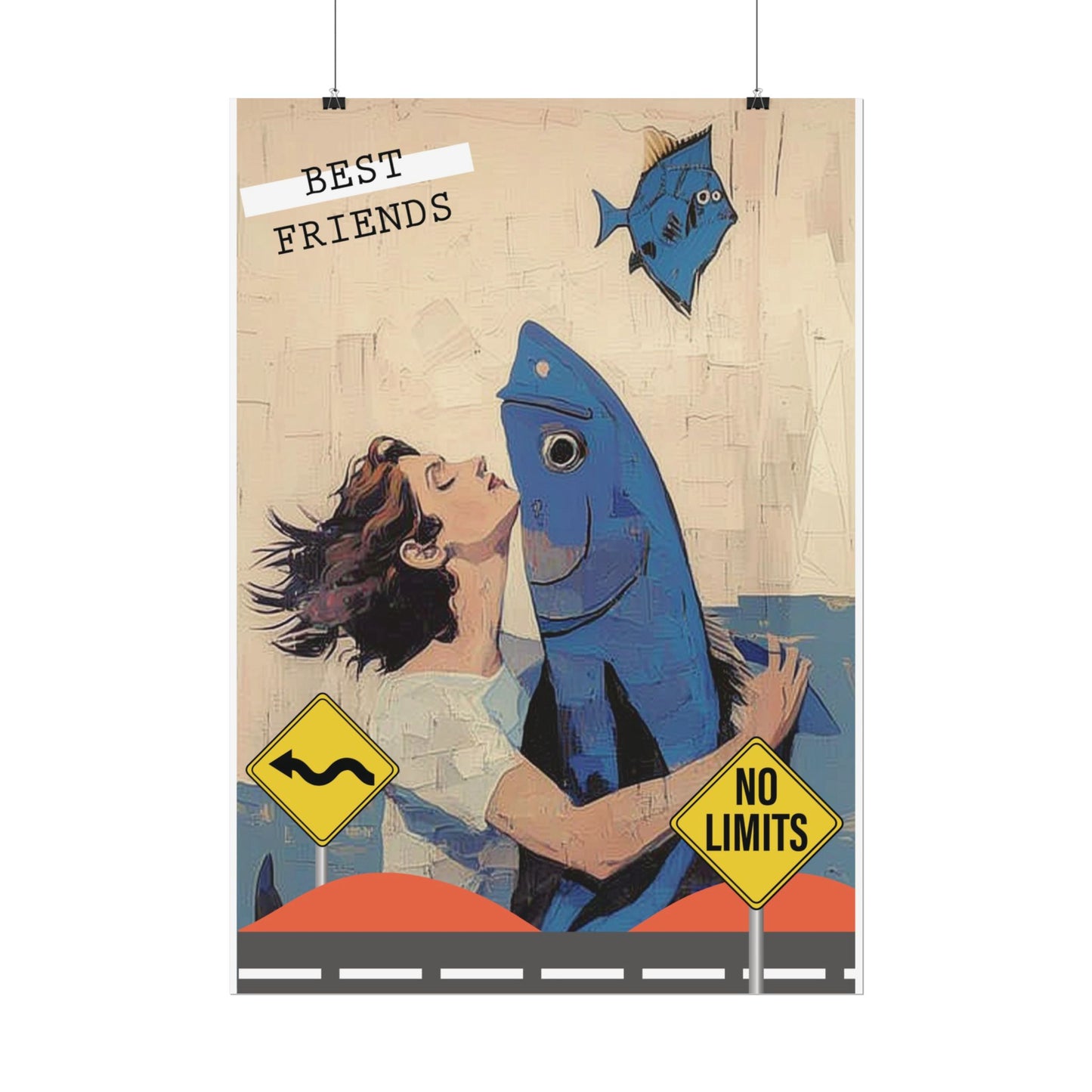 Vertical Rolled Posters. fish collection