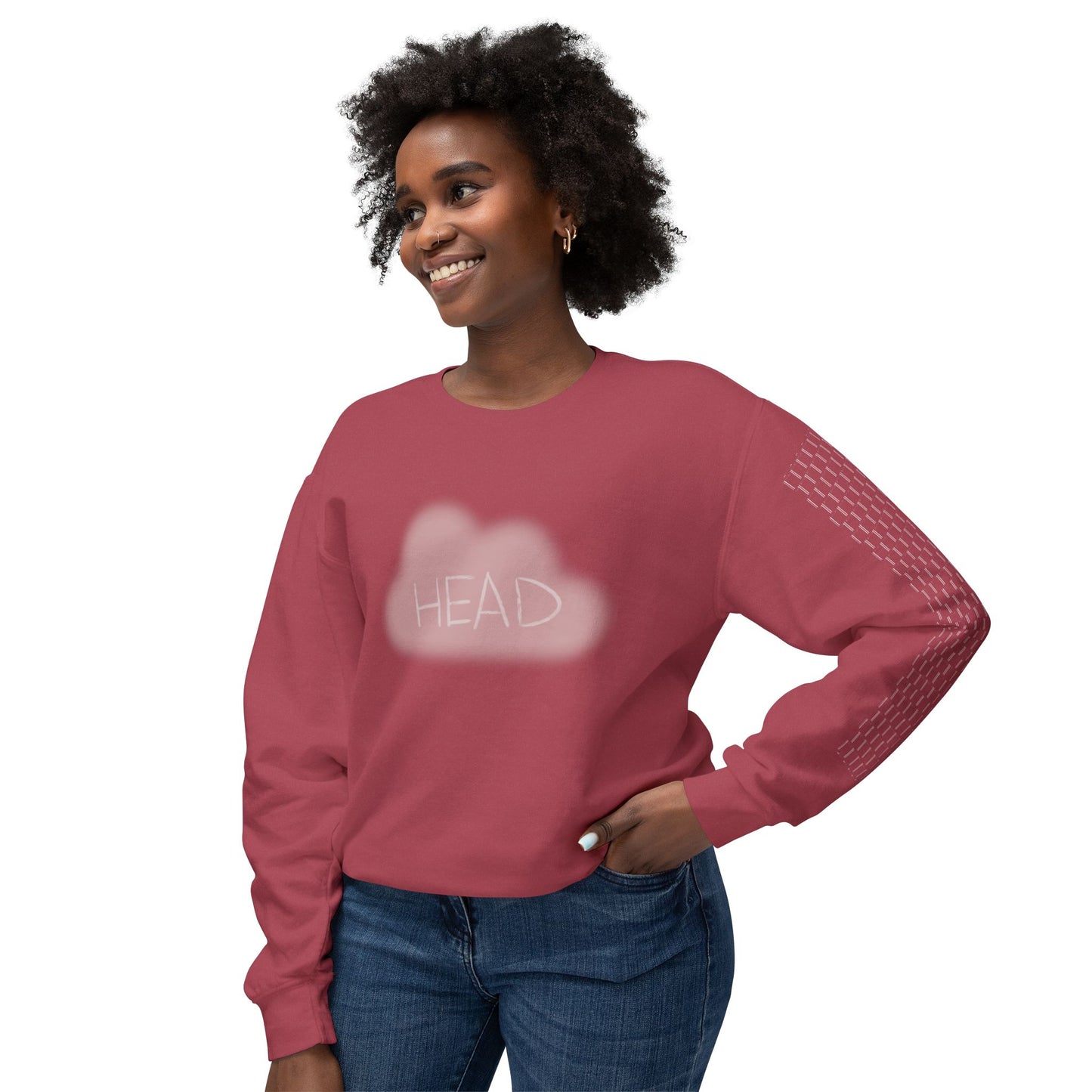 Unisex Sweatshirt. 'head in the clouds' collection. 7 colors