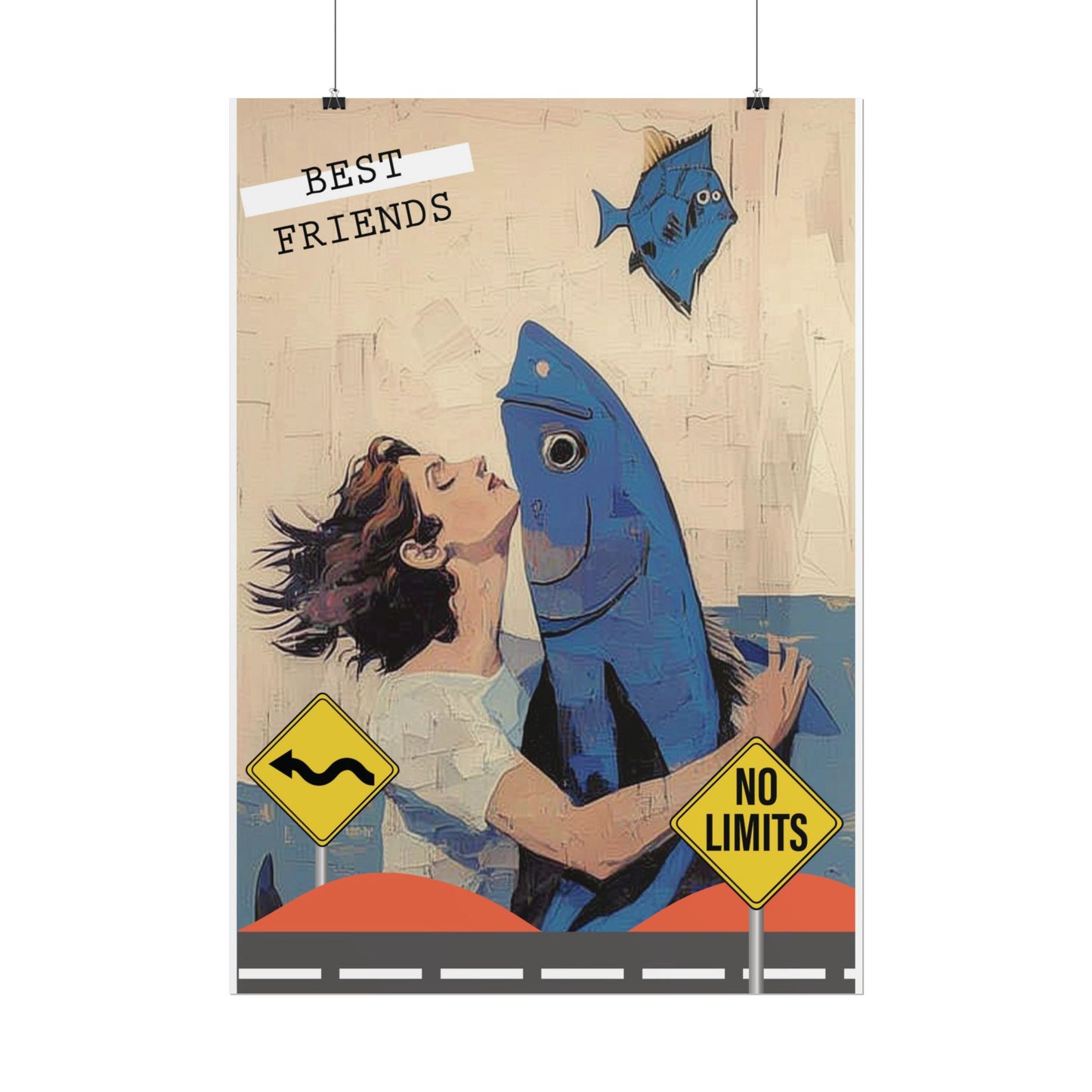 Vertical Rolled Posters. fish collection