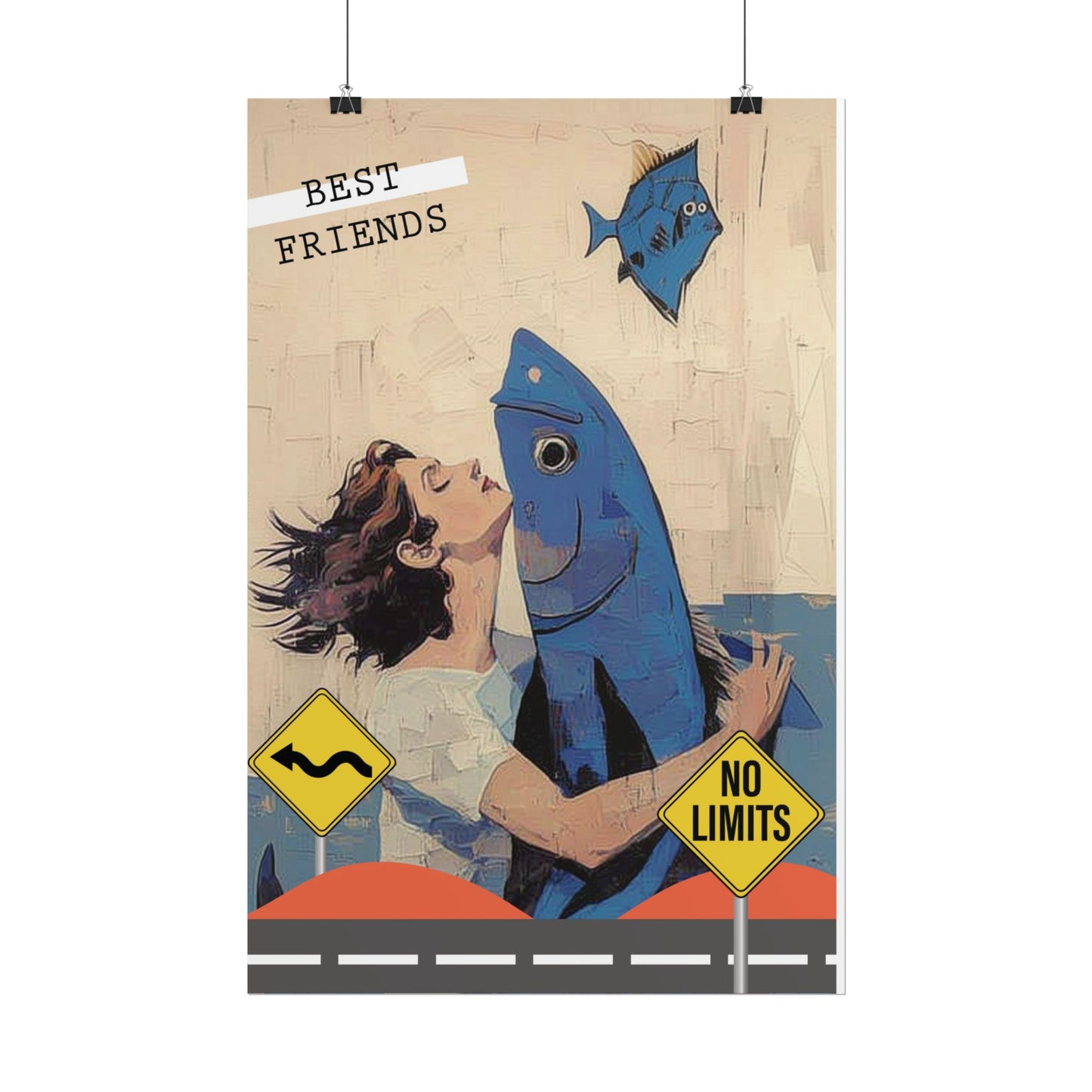 Vertical Rolled Posters. fish collection