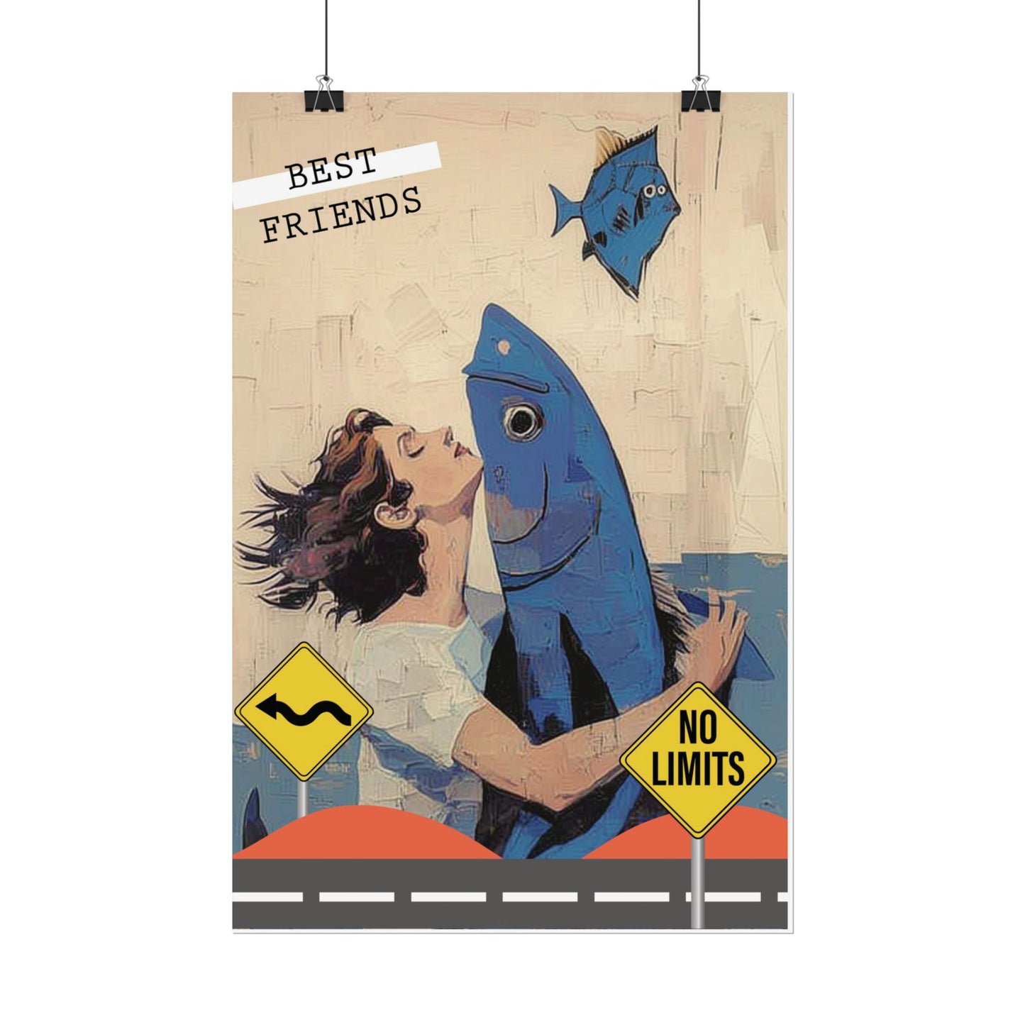 Vertical Rolled Posters. fish collection
