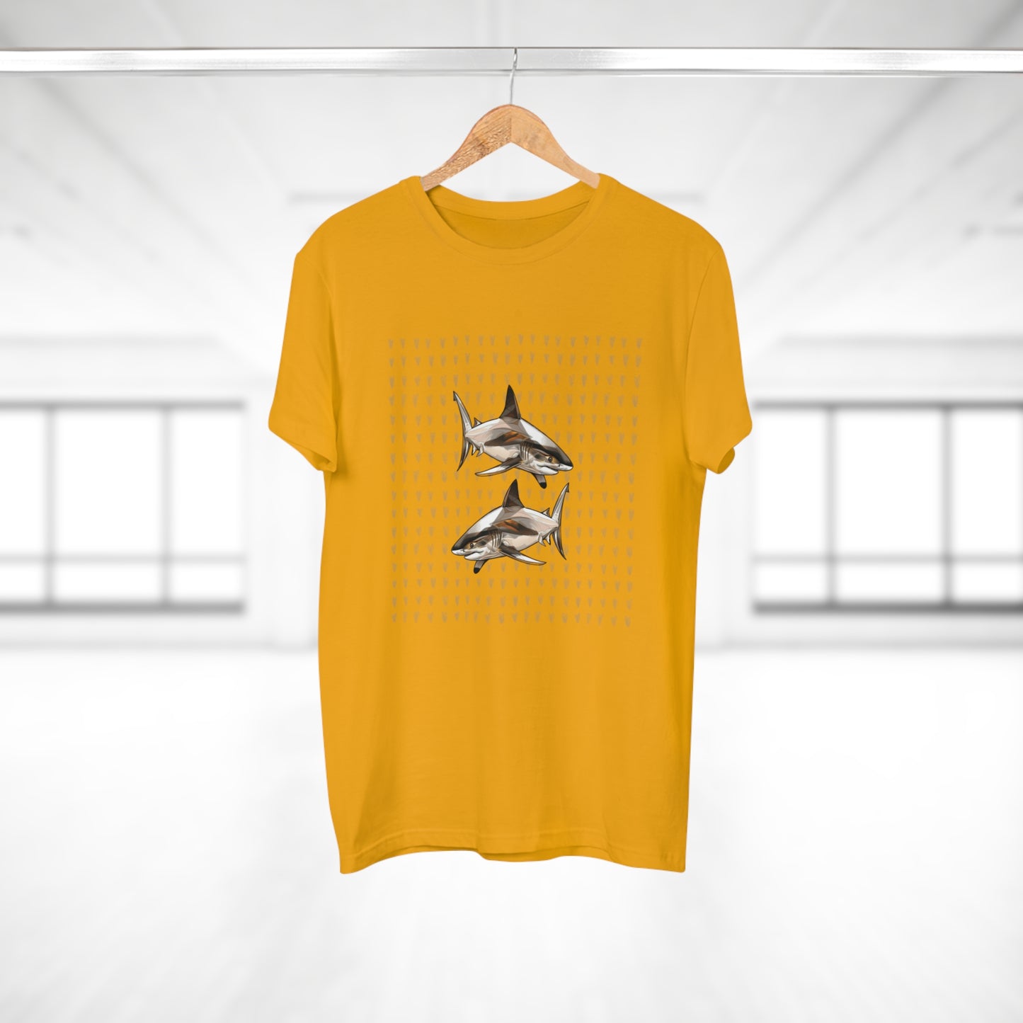 Men's T-shirt. Single Jersey. Shark collection. 9 colours