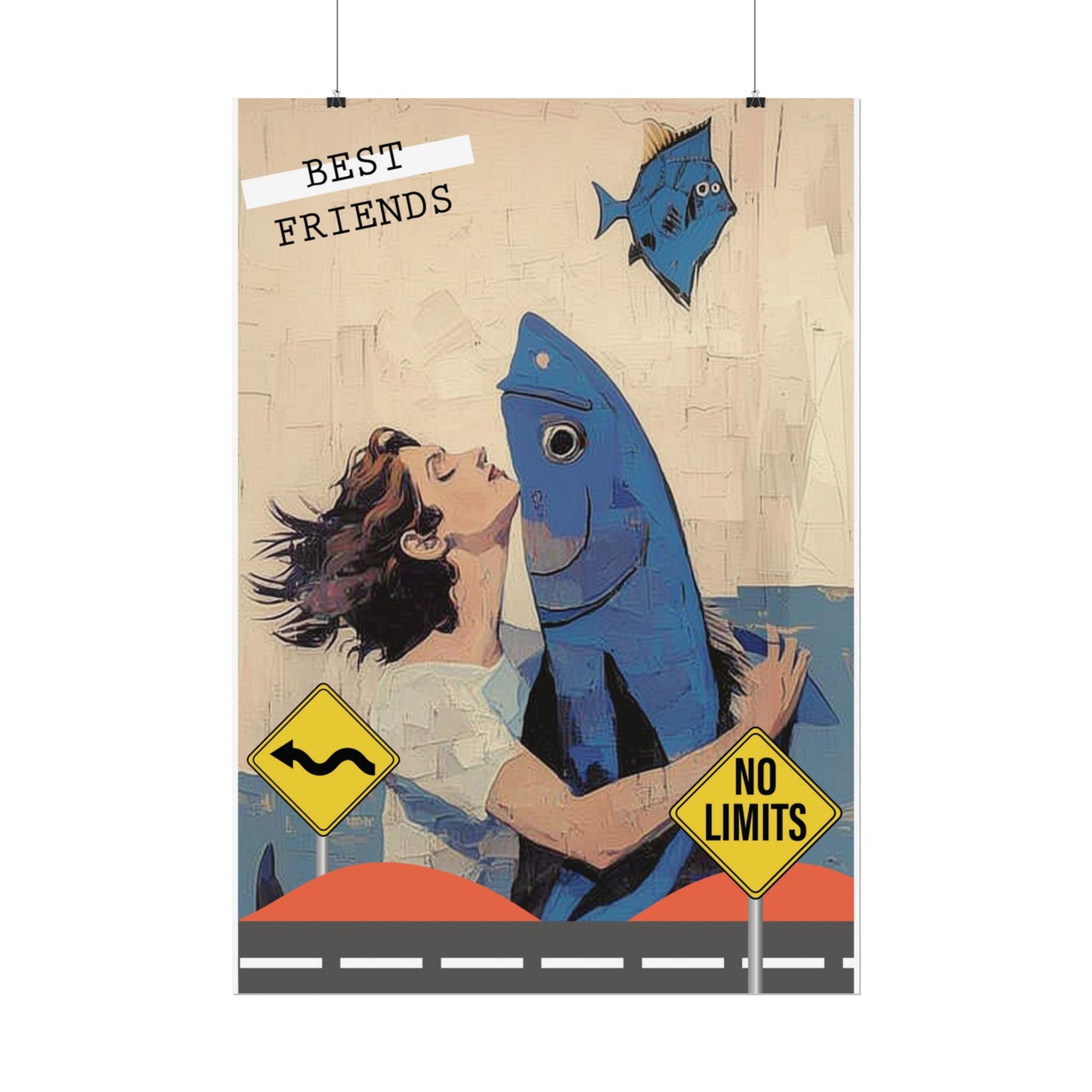 Vertical Rolled Posters. fish collection