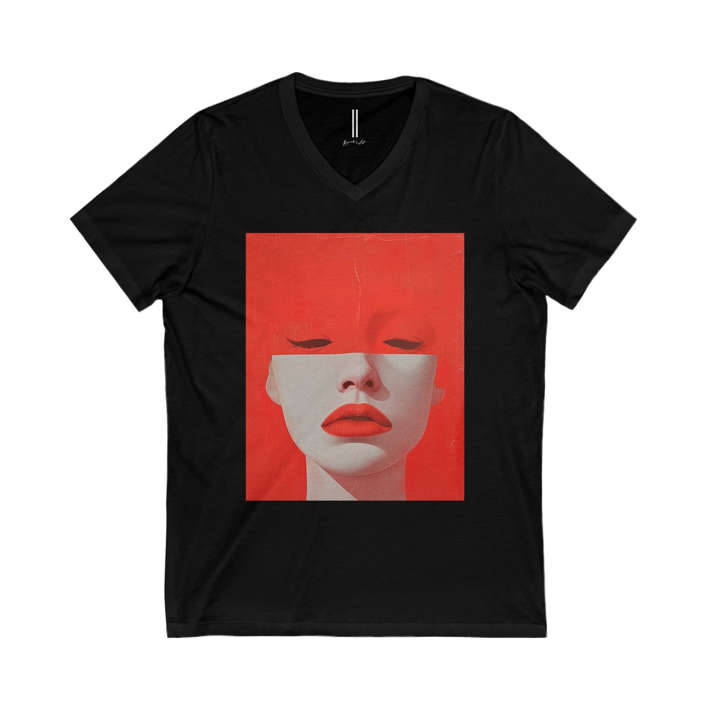 Unisex Jersey Short Sleeve V-Neck Tee