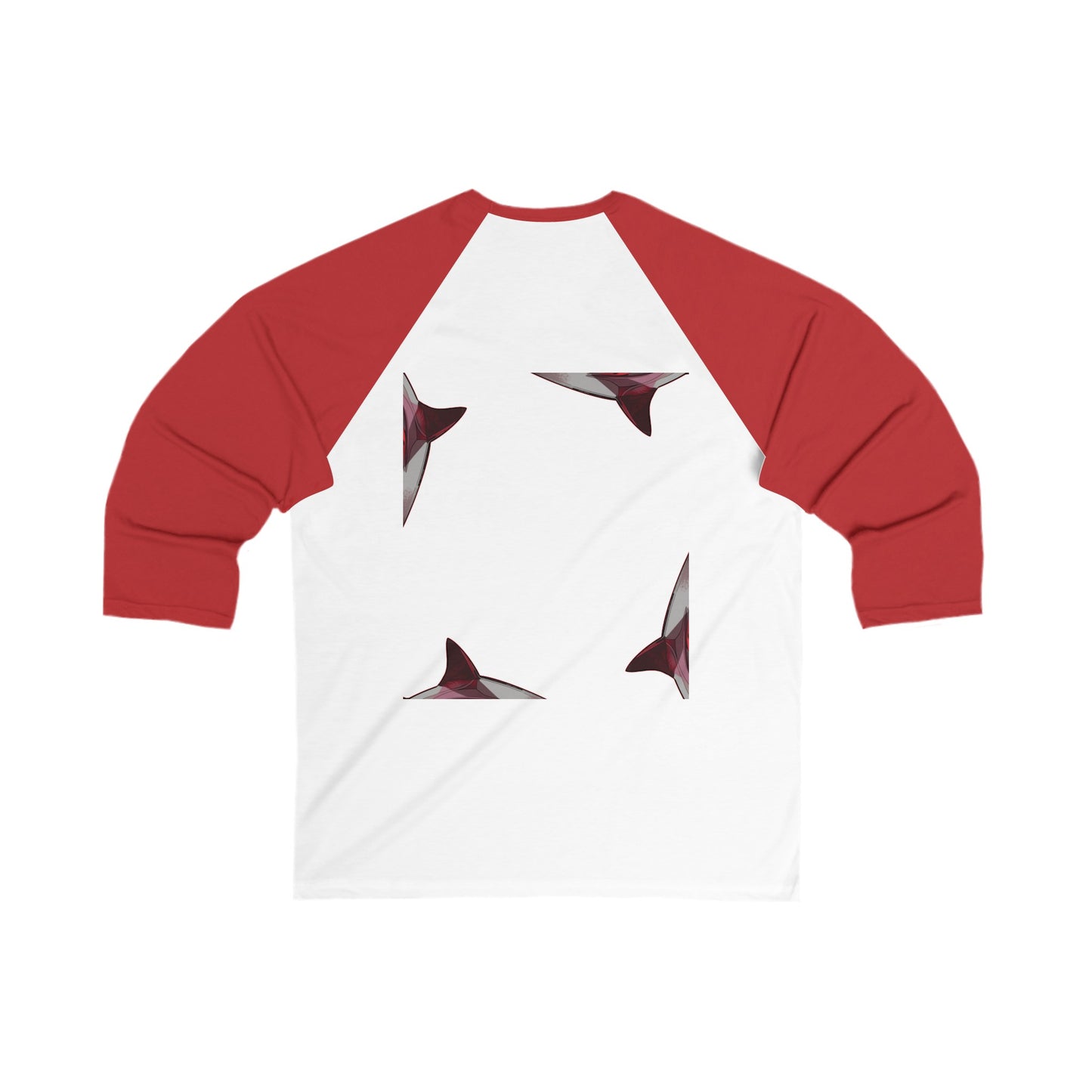Unisex 3\4 Sleeve. Shark Collection. 4 colors