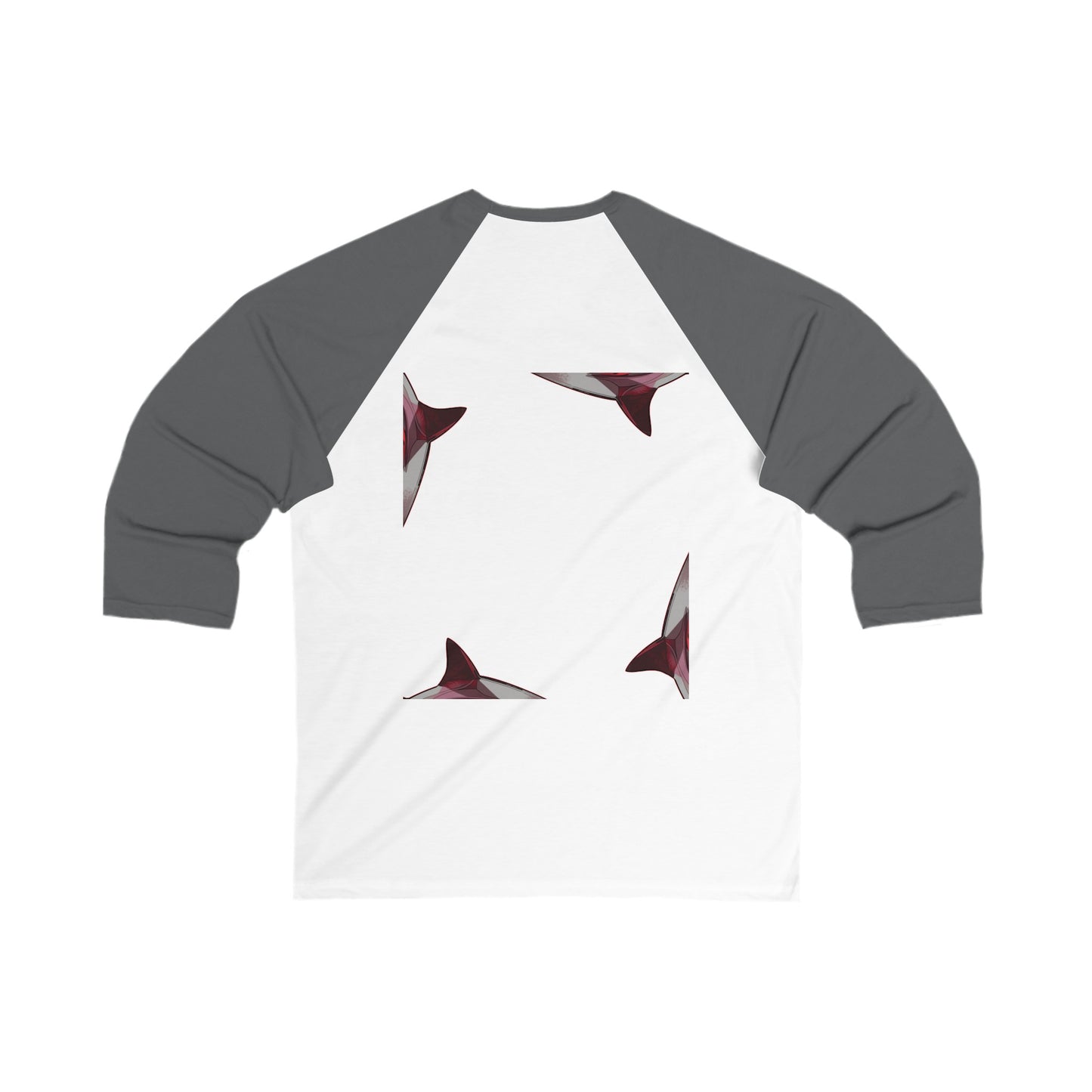 Unisex 3\4 Sleeve. Shark Collection. 4 colors