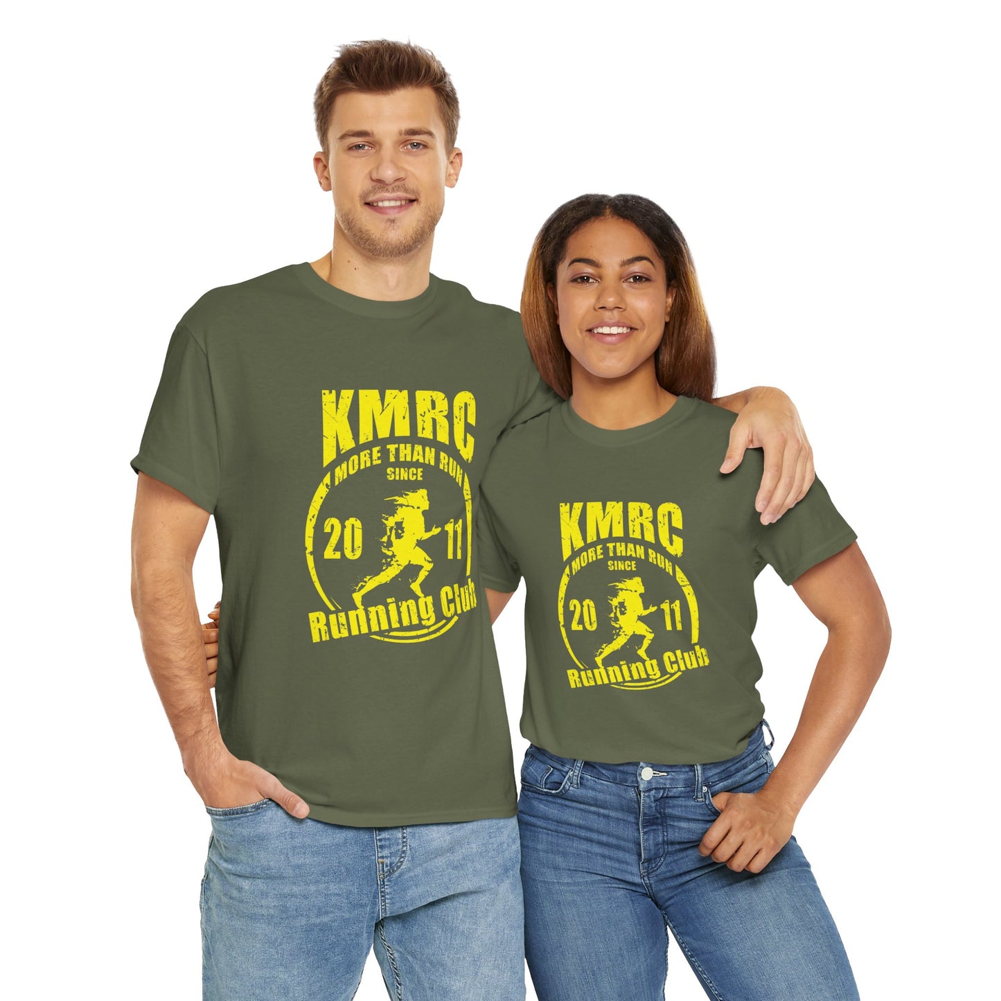 Unisex Heavy Cotton Tee. KMRC collection. more than run