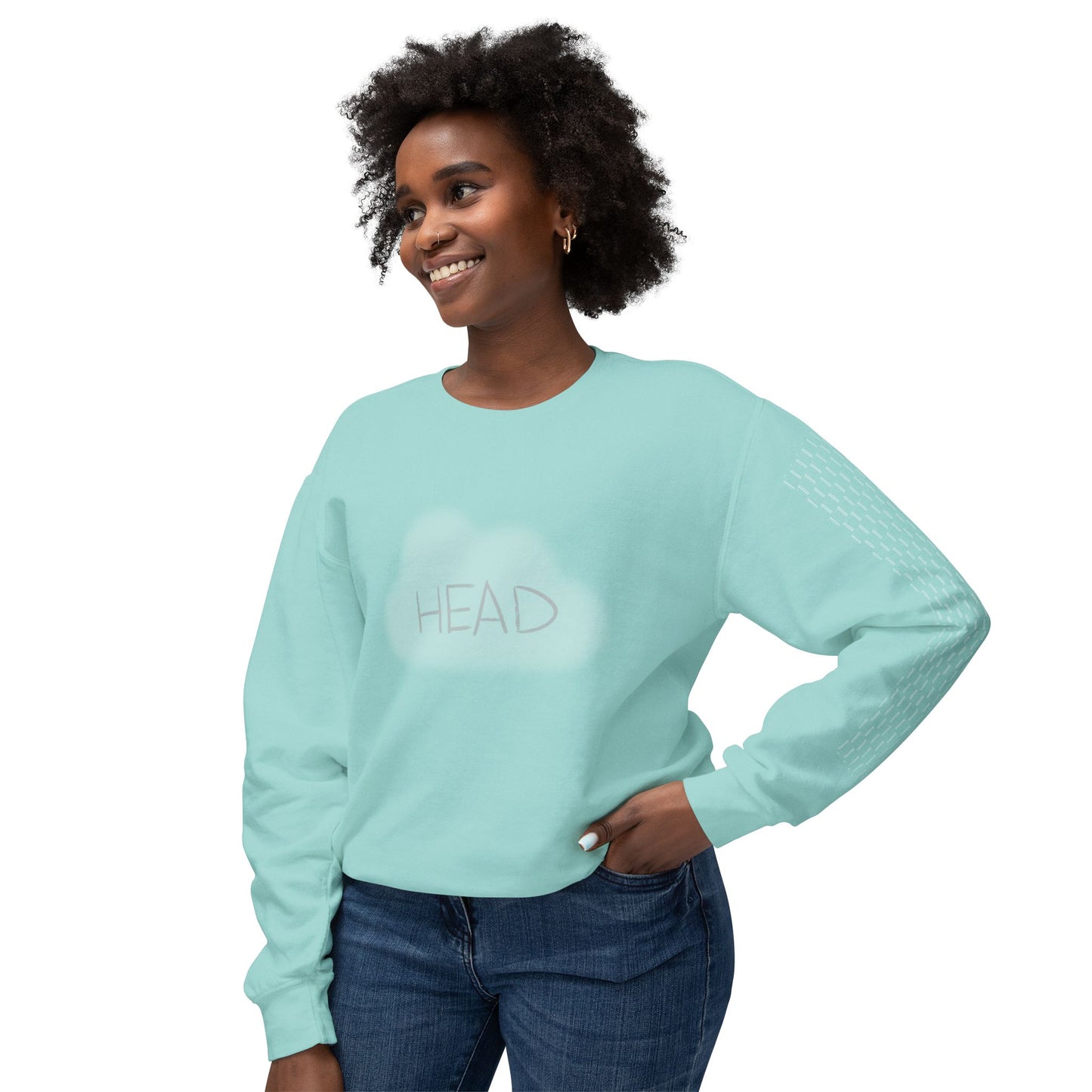 Unisex Sweatshirt. 'head in the clouds' collection. 7 colors