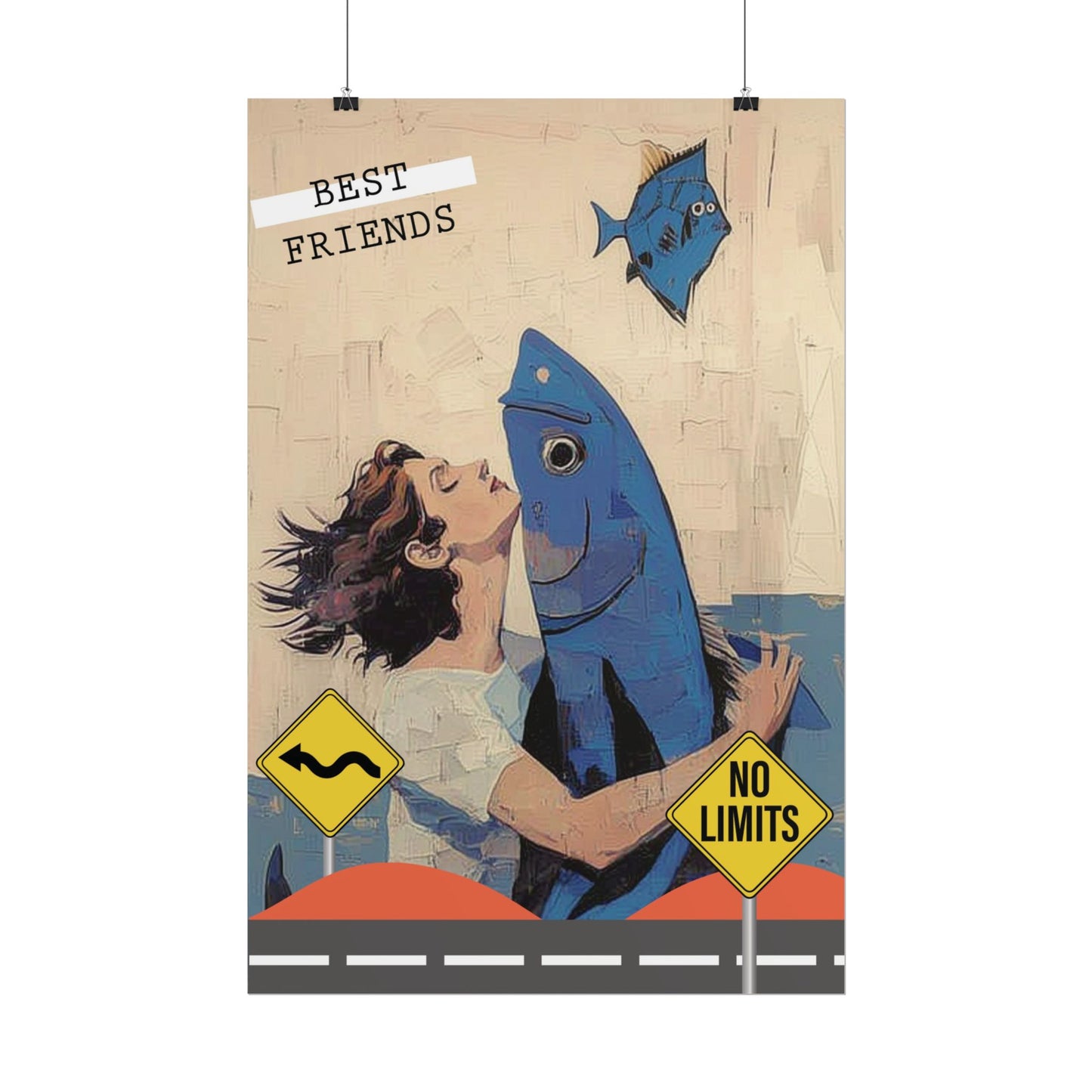 Vertical Rolled Posters. fish collection
