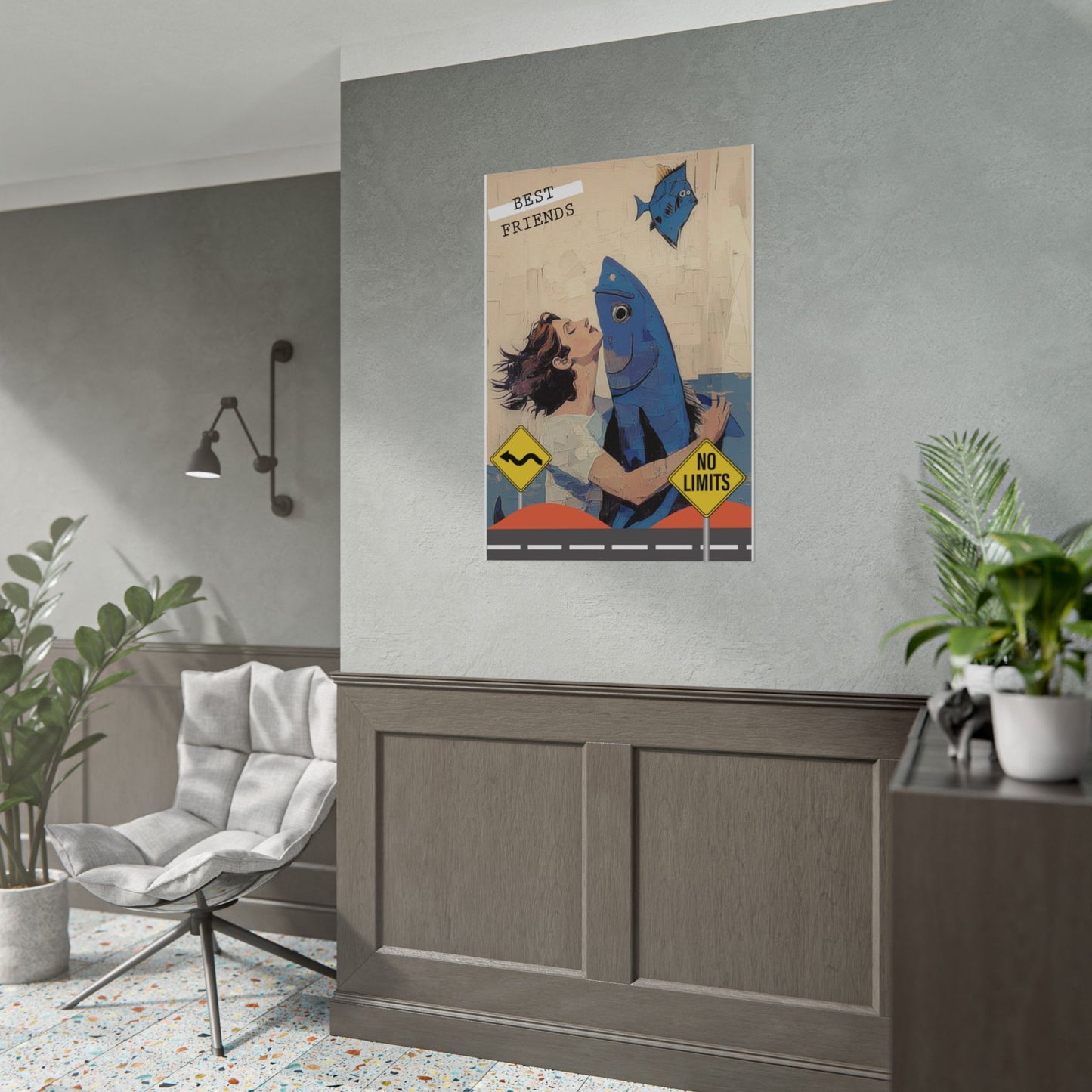 Vertical Rolled Posters. fish collection