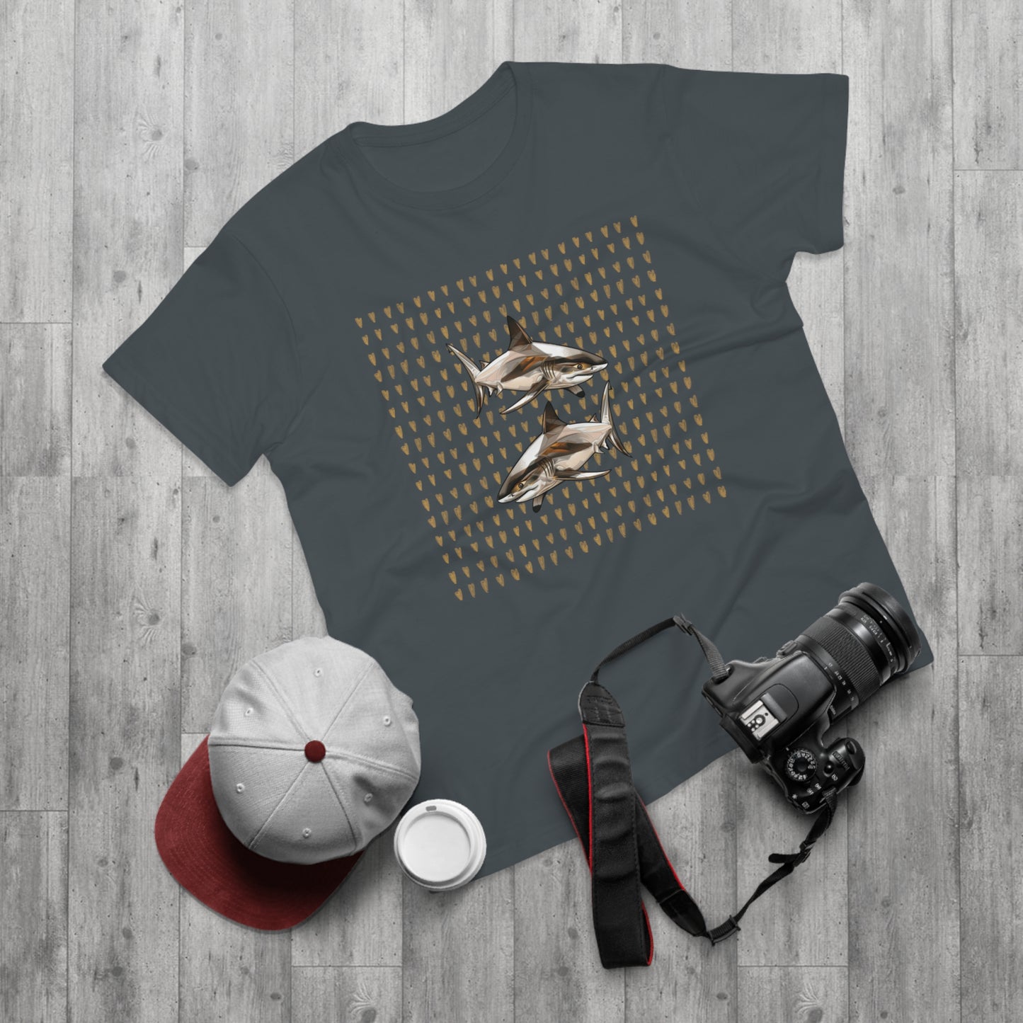 Men's T-shirt. Single Jersey. Shark collection. 9 colours