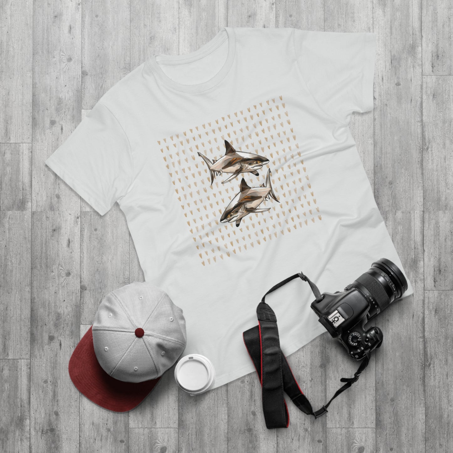 Men's T-shirt. Single Jersey. Shark collection. 9 colours