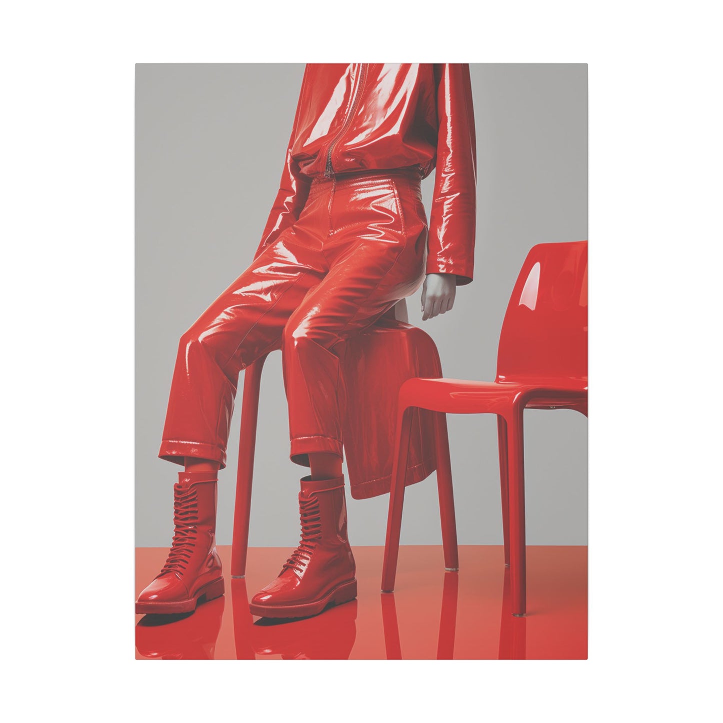 Print Canvas. Red chair collection