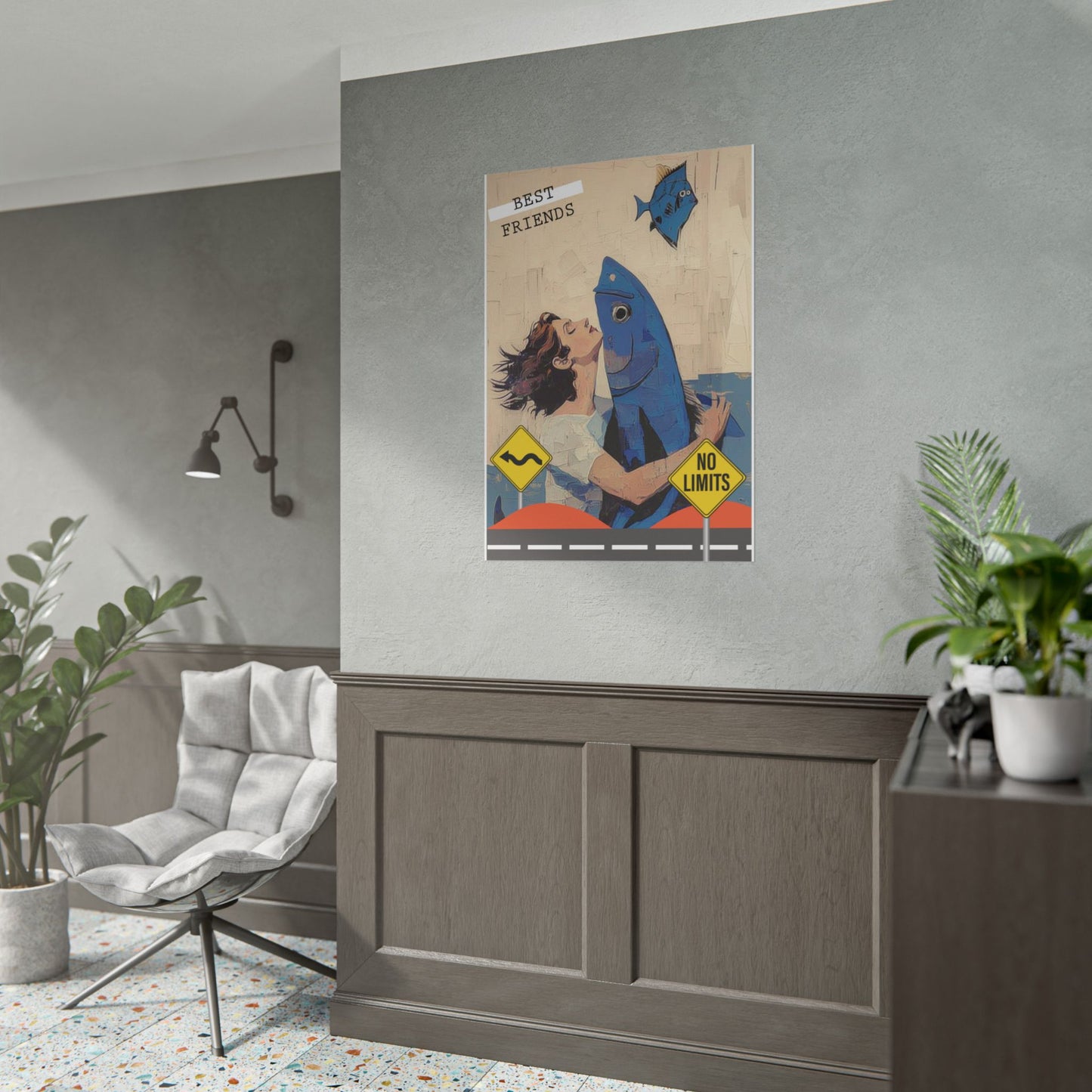 Vertical Rolled Posters. fish collection