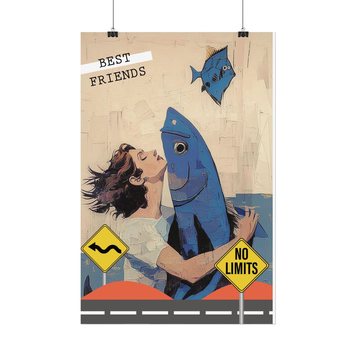 Vertical Rolled Posters. fish collection