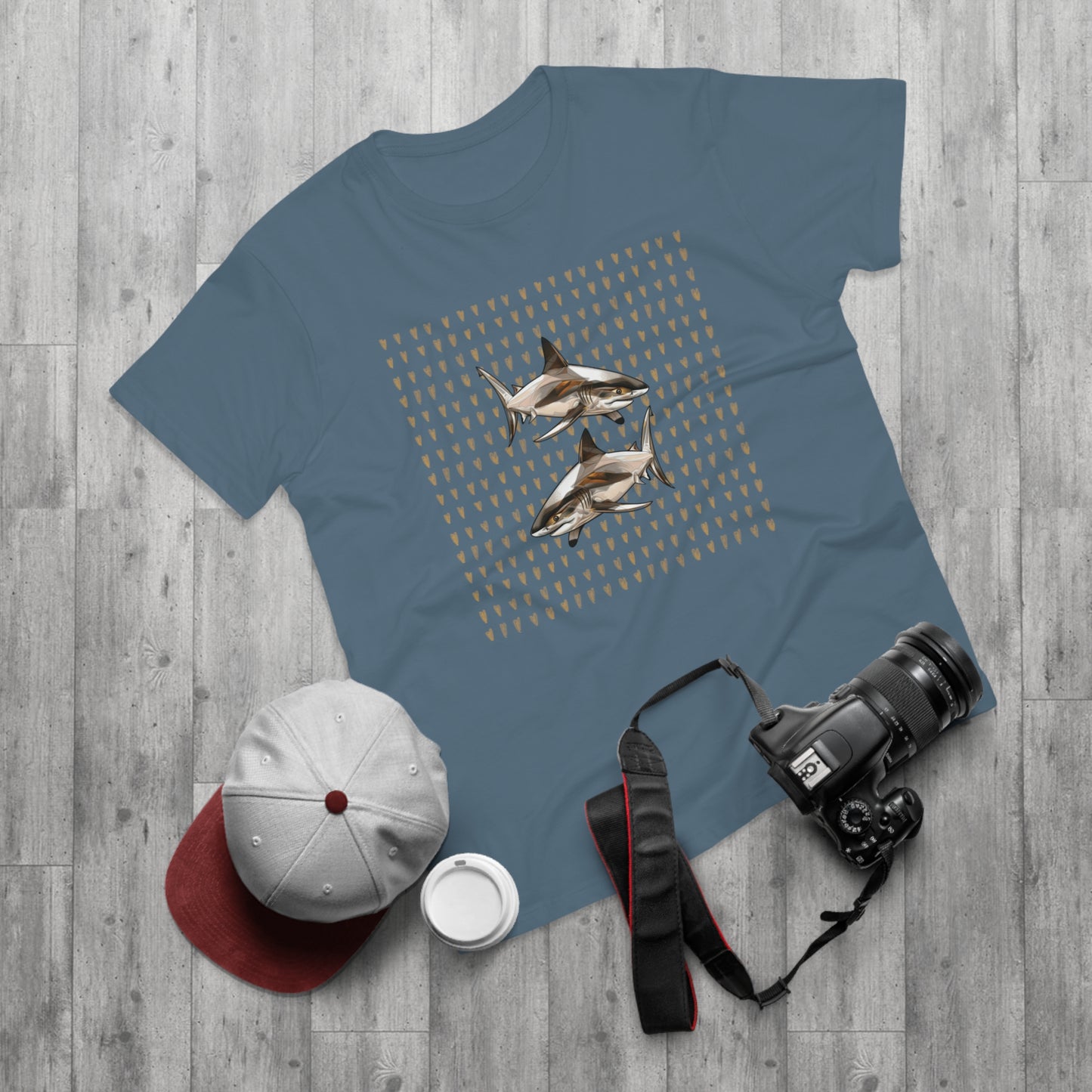 Men's T-shirt. Single Jersey. Shark collection. 9 colours