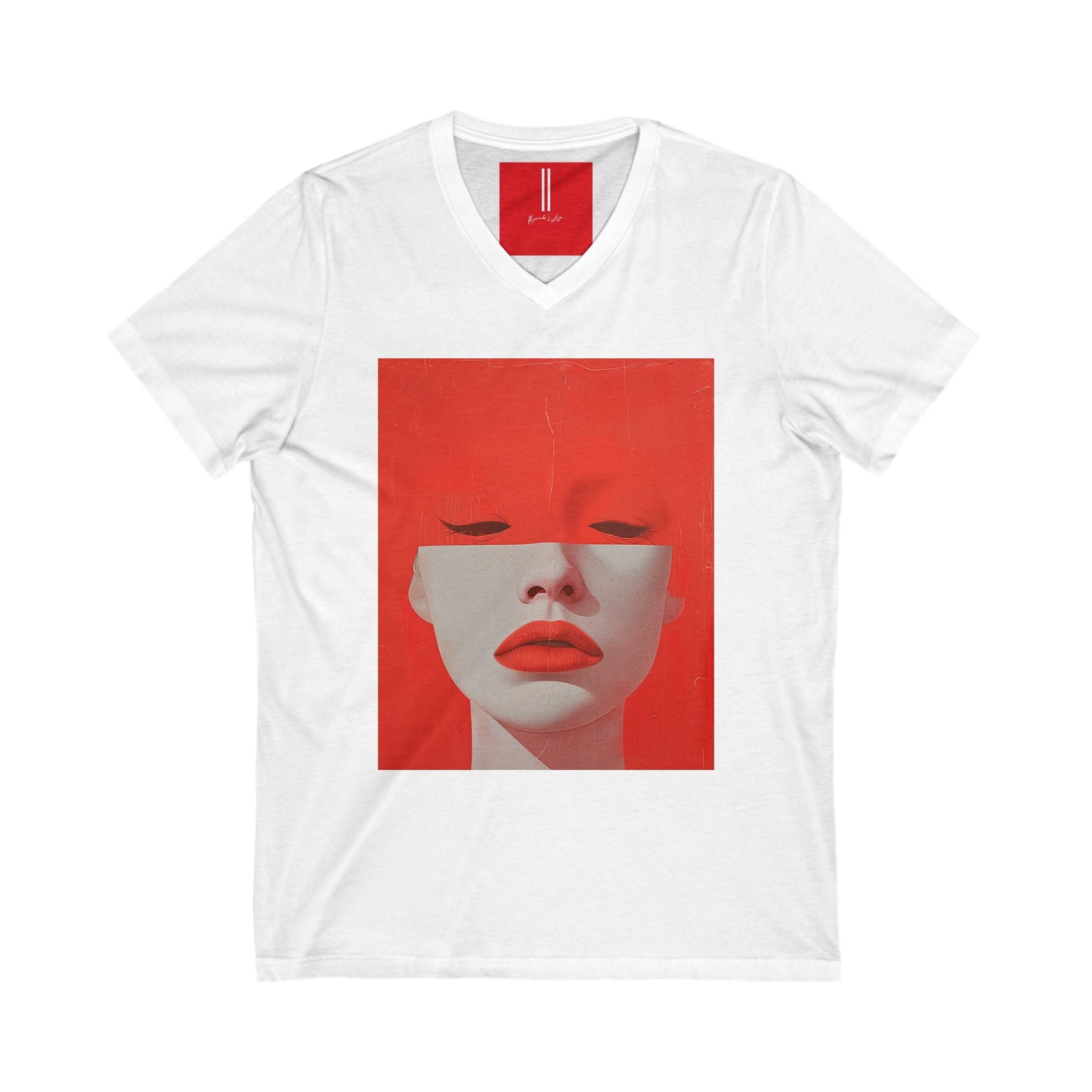 Unisex Jersey Short Sleeve V-Neck Tee