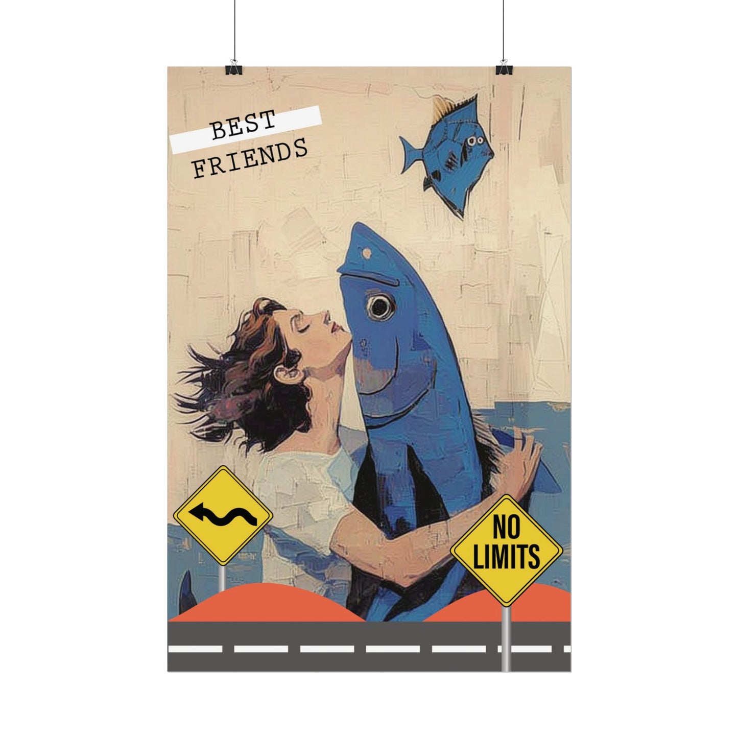 Vertical Rolled Posters. fish collection