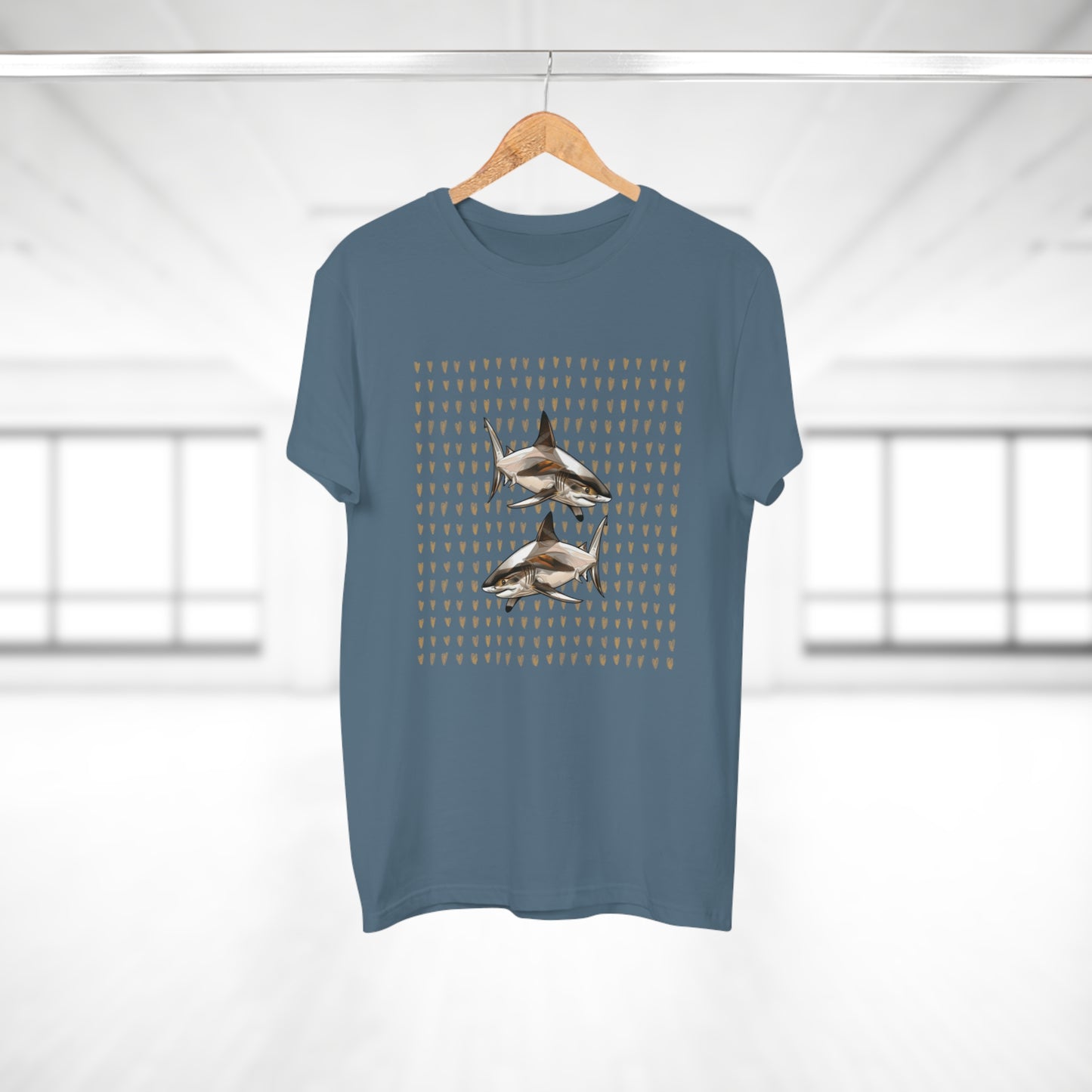 Men's T-shirt. Single Jersey. Shark collection. 9 colours