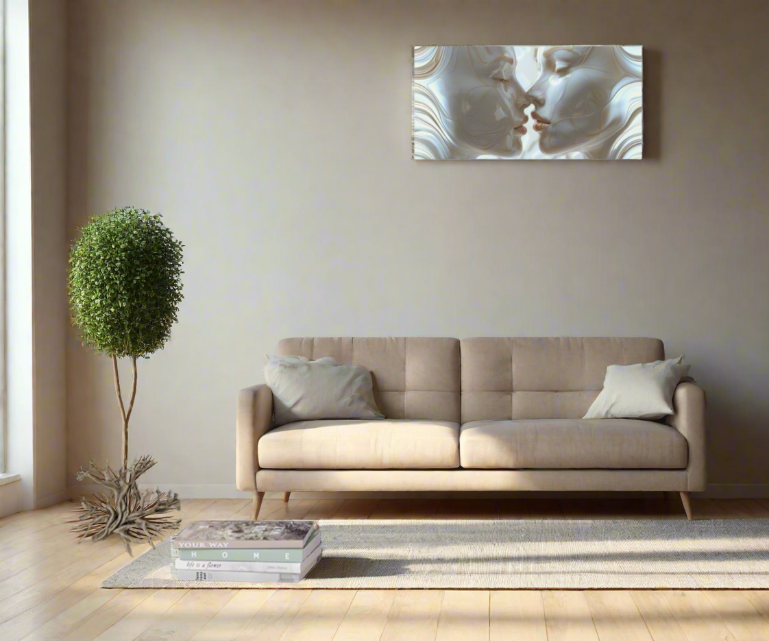 “Whispering Bianchi's Waves” - Matte Canvas, Stretched