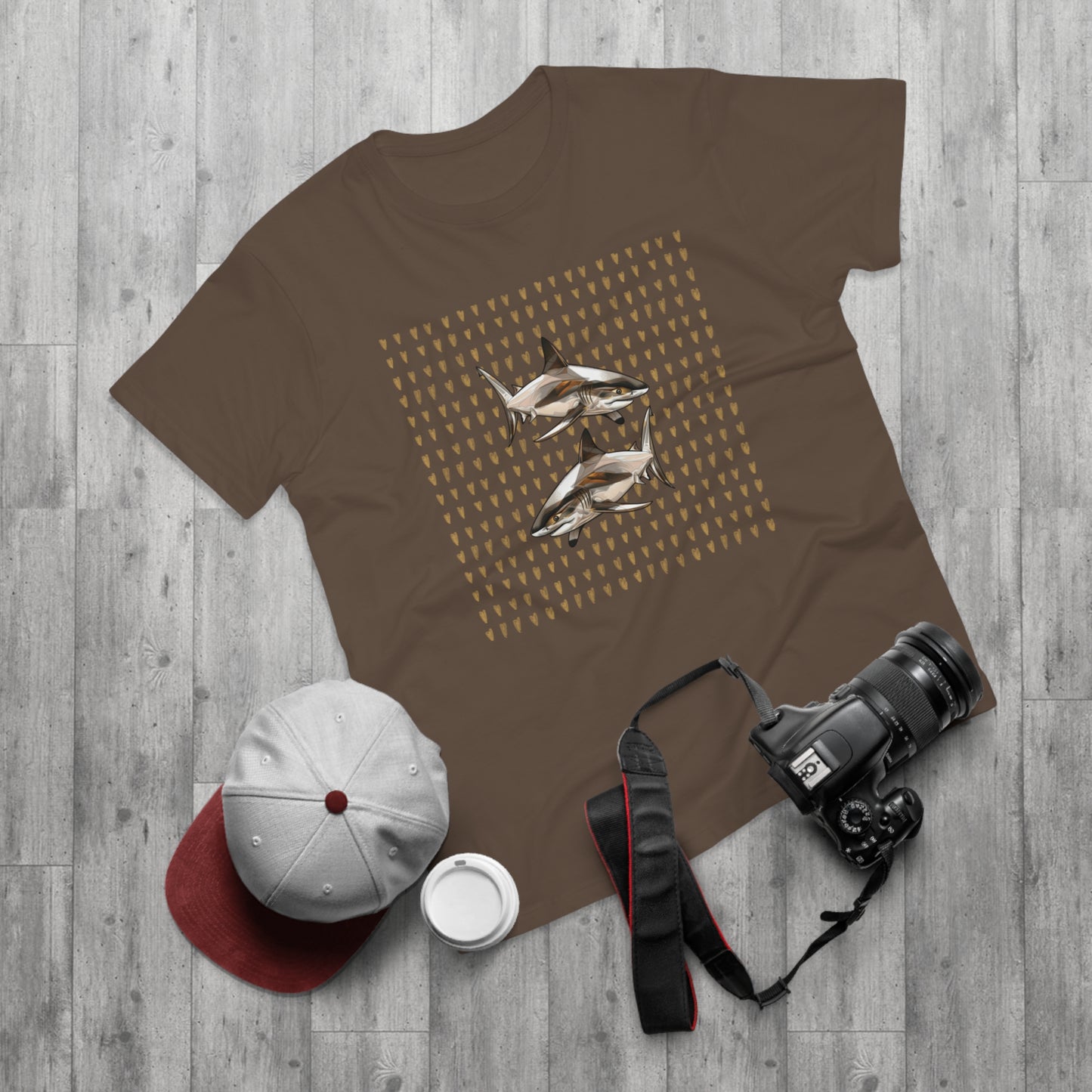 Men's T-shirt. Single Jersey. Shark collection. 9 colours