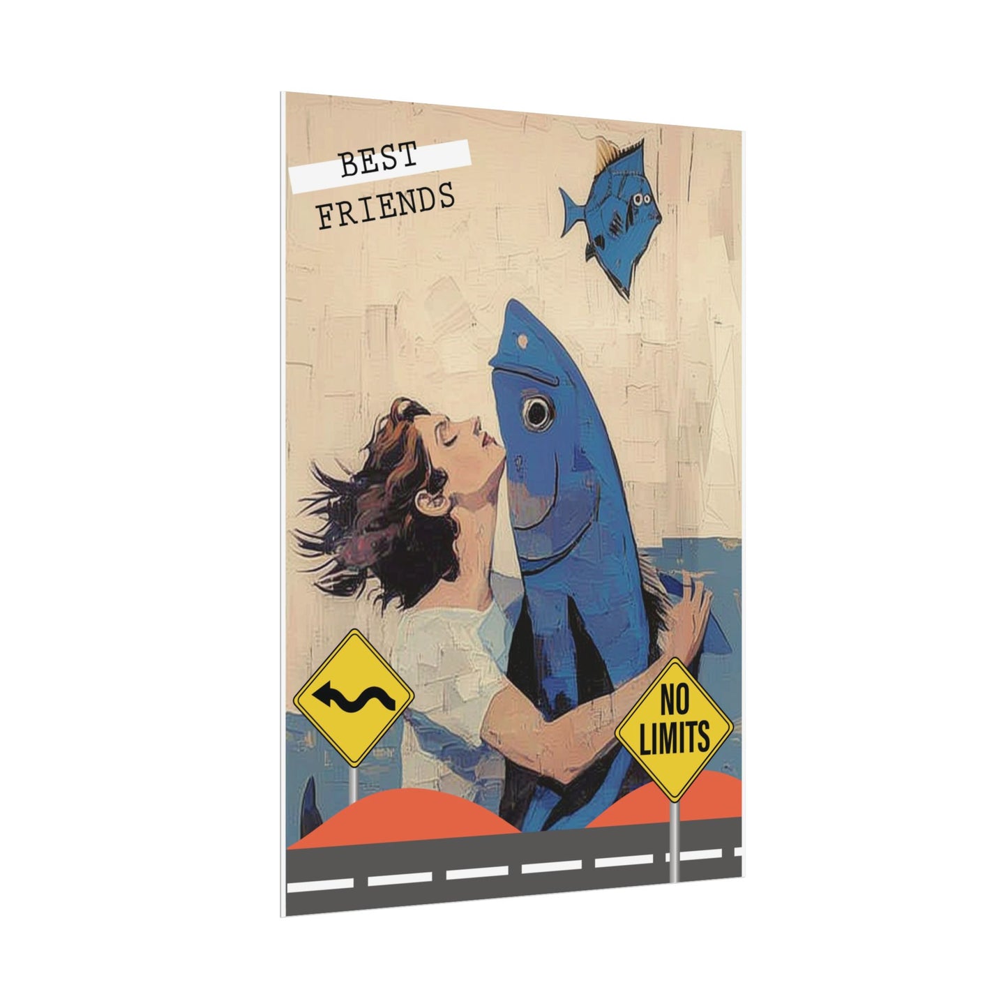 Vertical Rolled Posters. fish collection