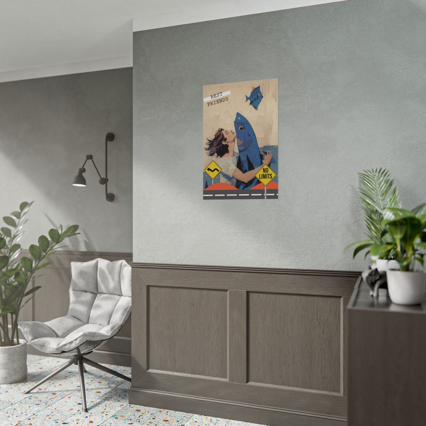 Vertical Rolled Posters. fish collection