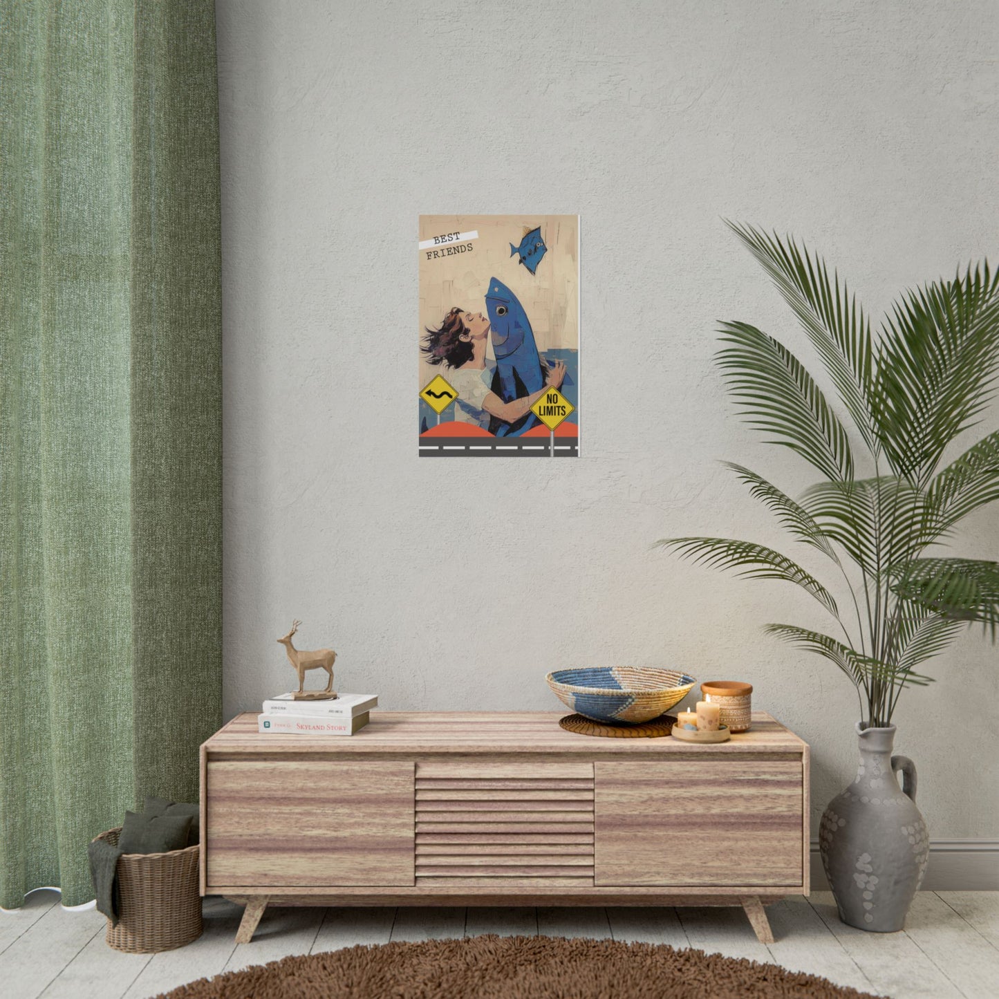 Vertical Rolled Posters. fish collection