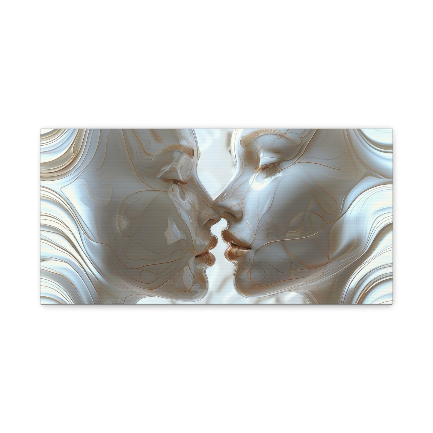 “Whispering Bianchi's Waves” - Matte Canvas, Stretched