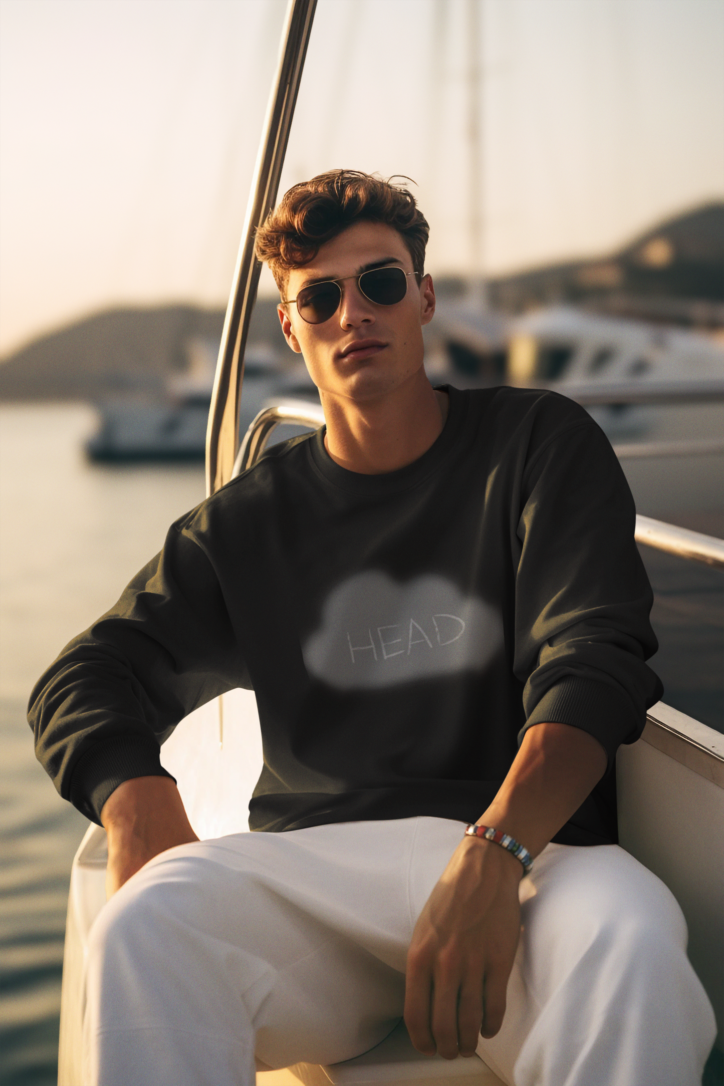 Unisex Sweatshirt. 'head in the clouds' collection. 7 colors