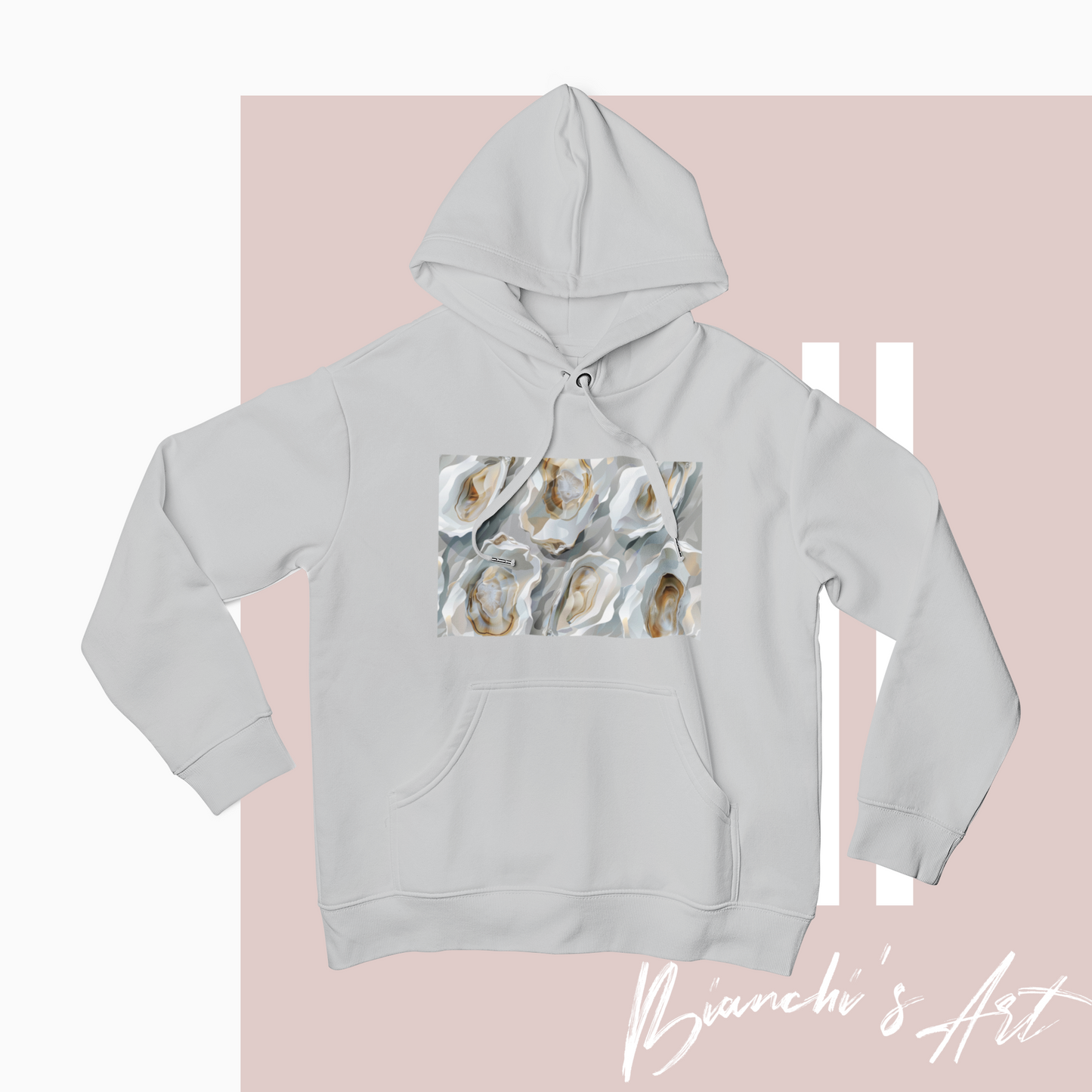 Unisex Hoodie. Oysters collection. 5 colours