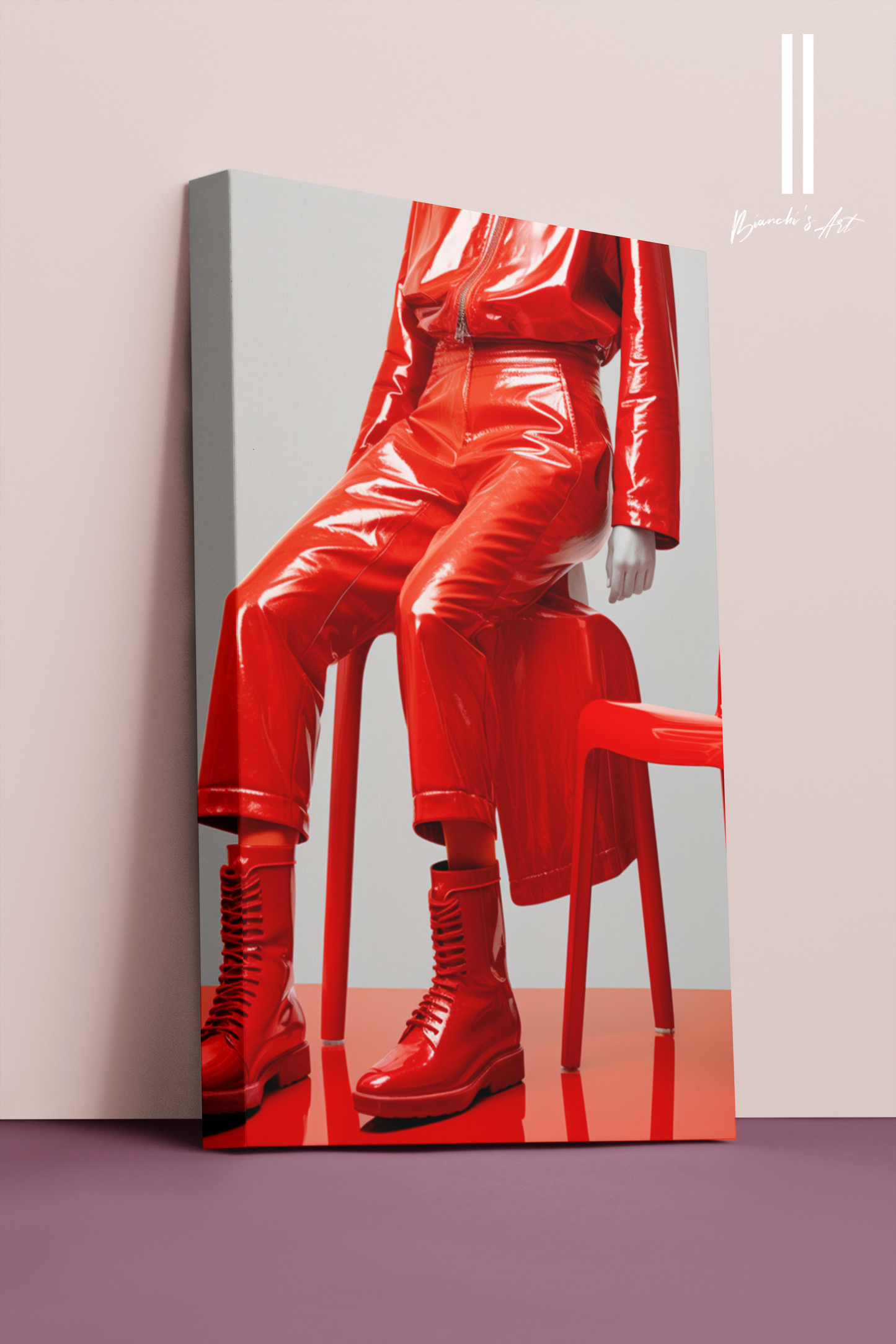 Print Canvas. Red chair collection