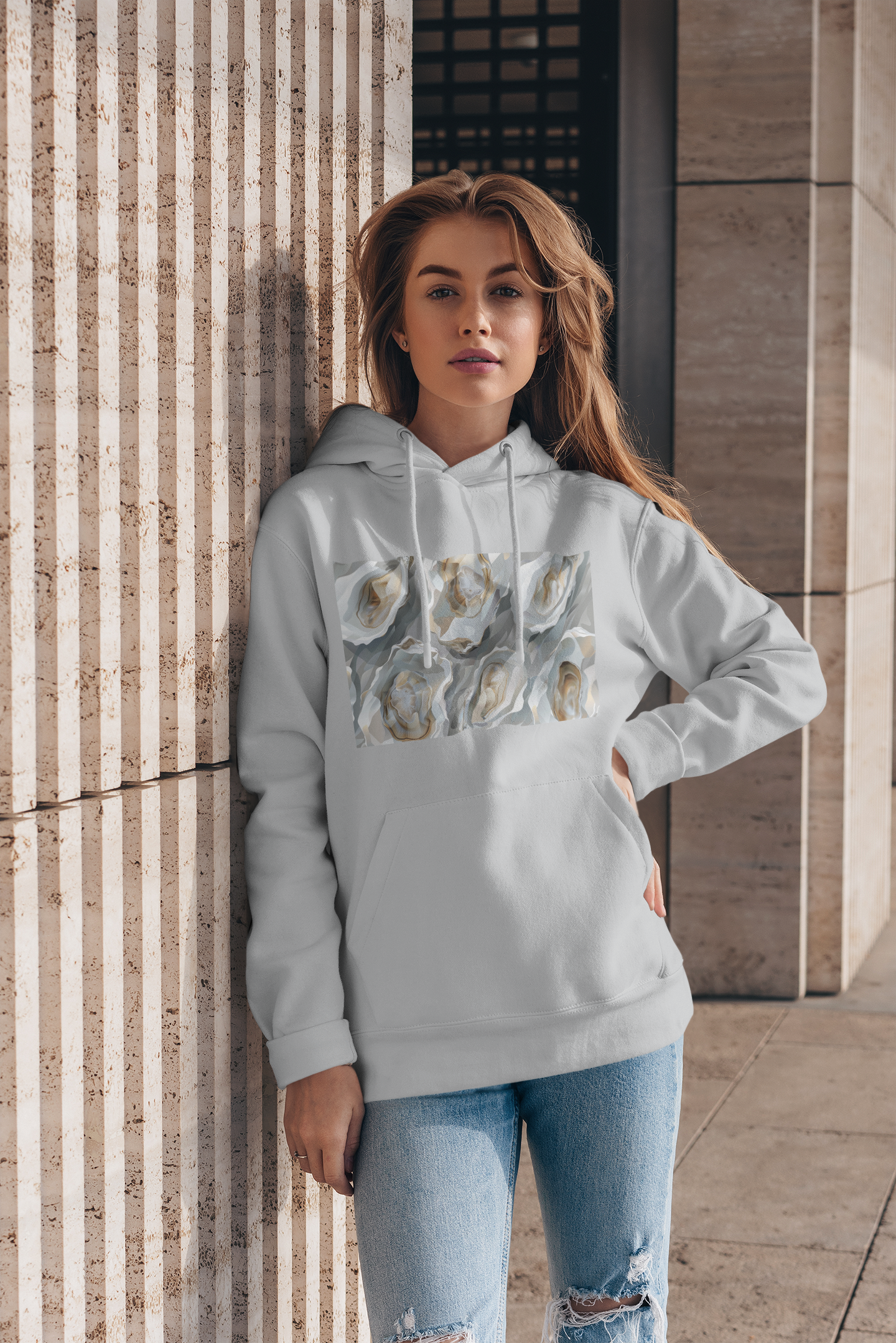 Unisex Hoodie. Oysters collection. 5 colours