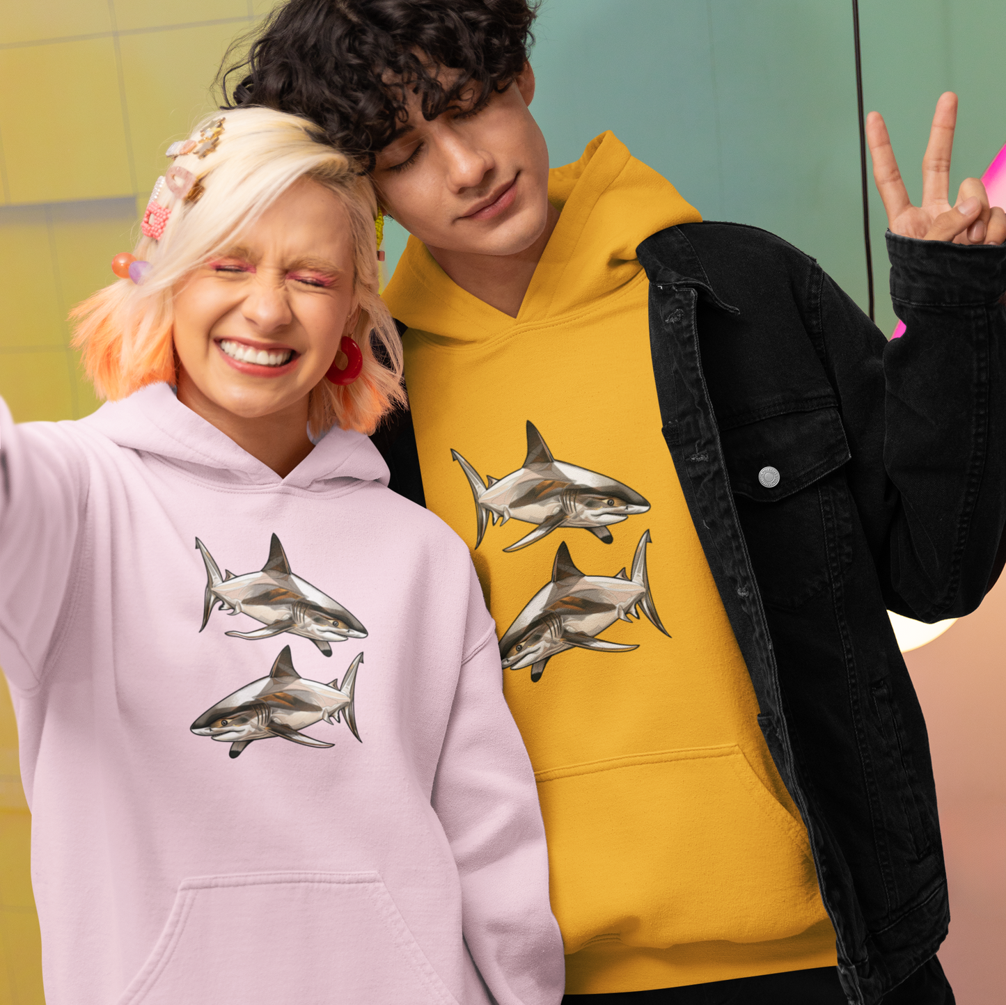 Unisex Hooded Sweatshirt. Heavy Blend™. Shark mood collection