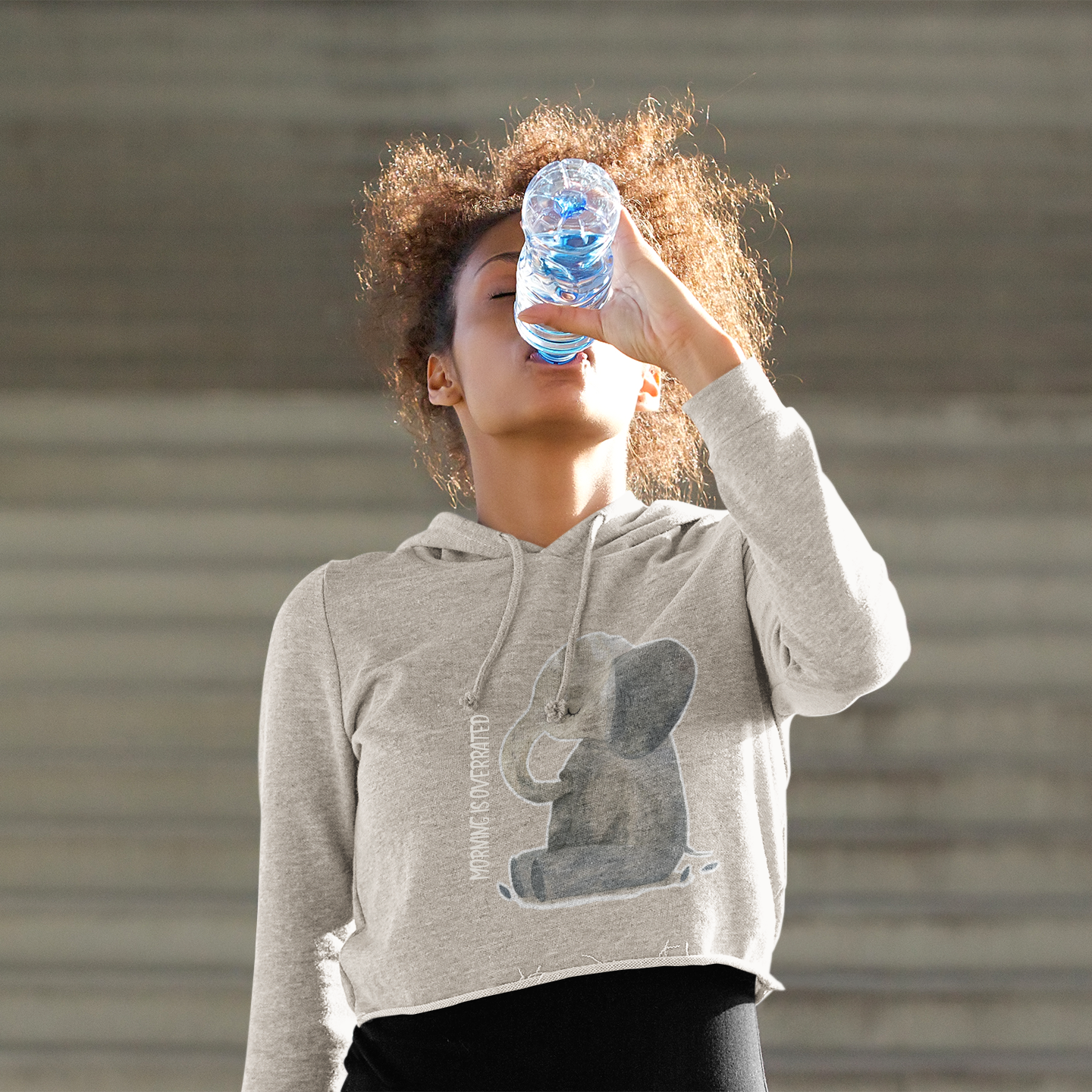 Women's Cropped Hoodie. Morning collection