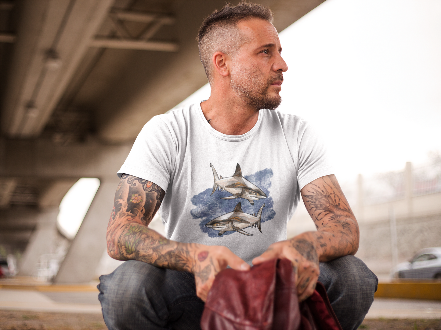 Unisex Tee. Shark Mood collection