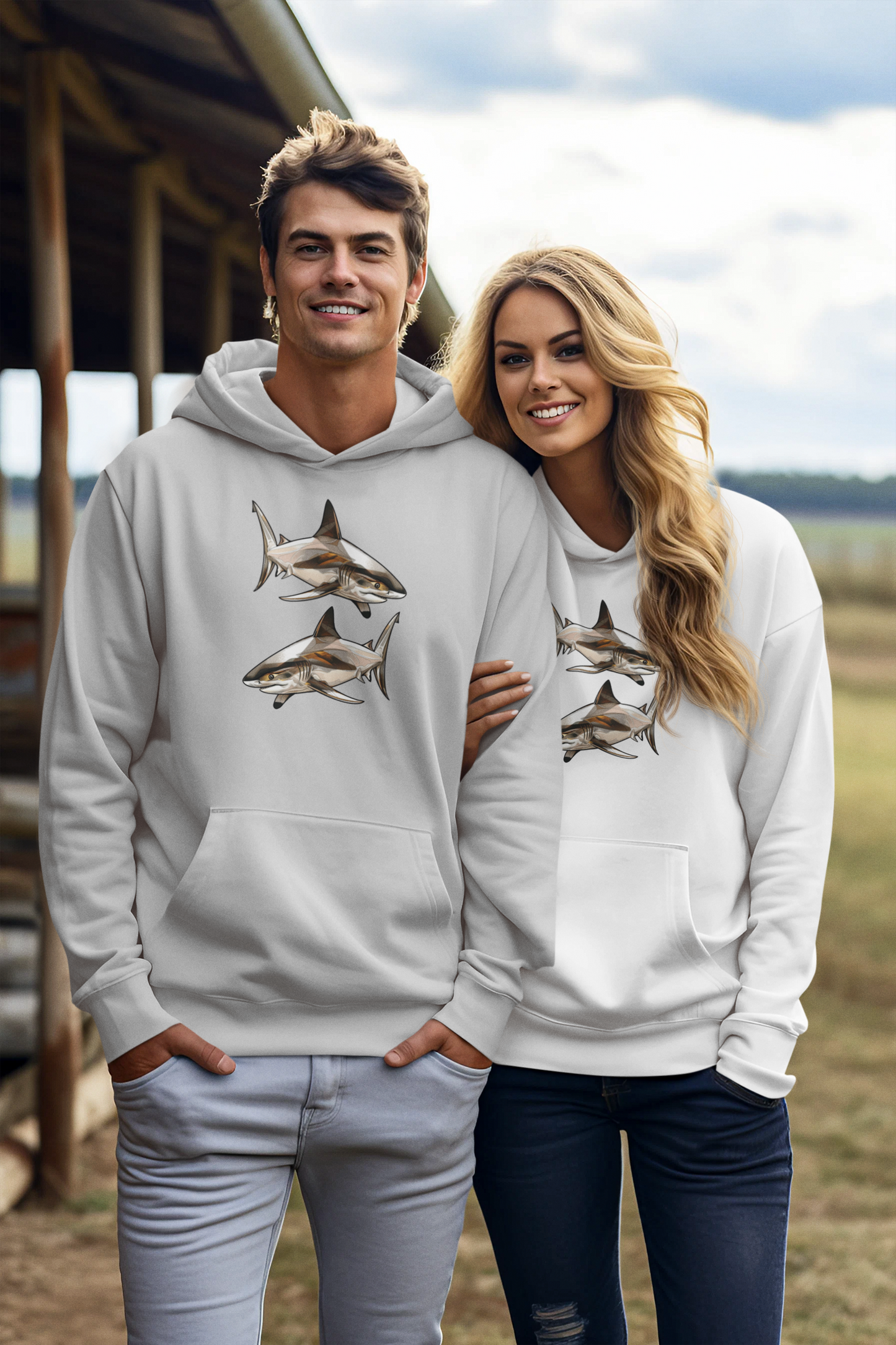 Unisex Hooded Sweatshirt. Heavy Blend™. Shark mood collection