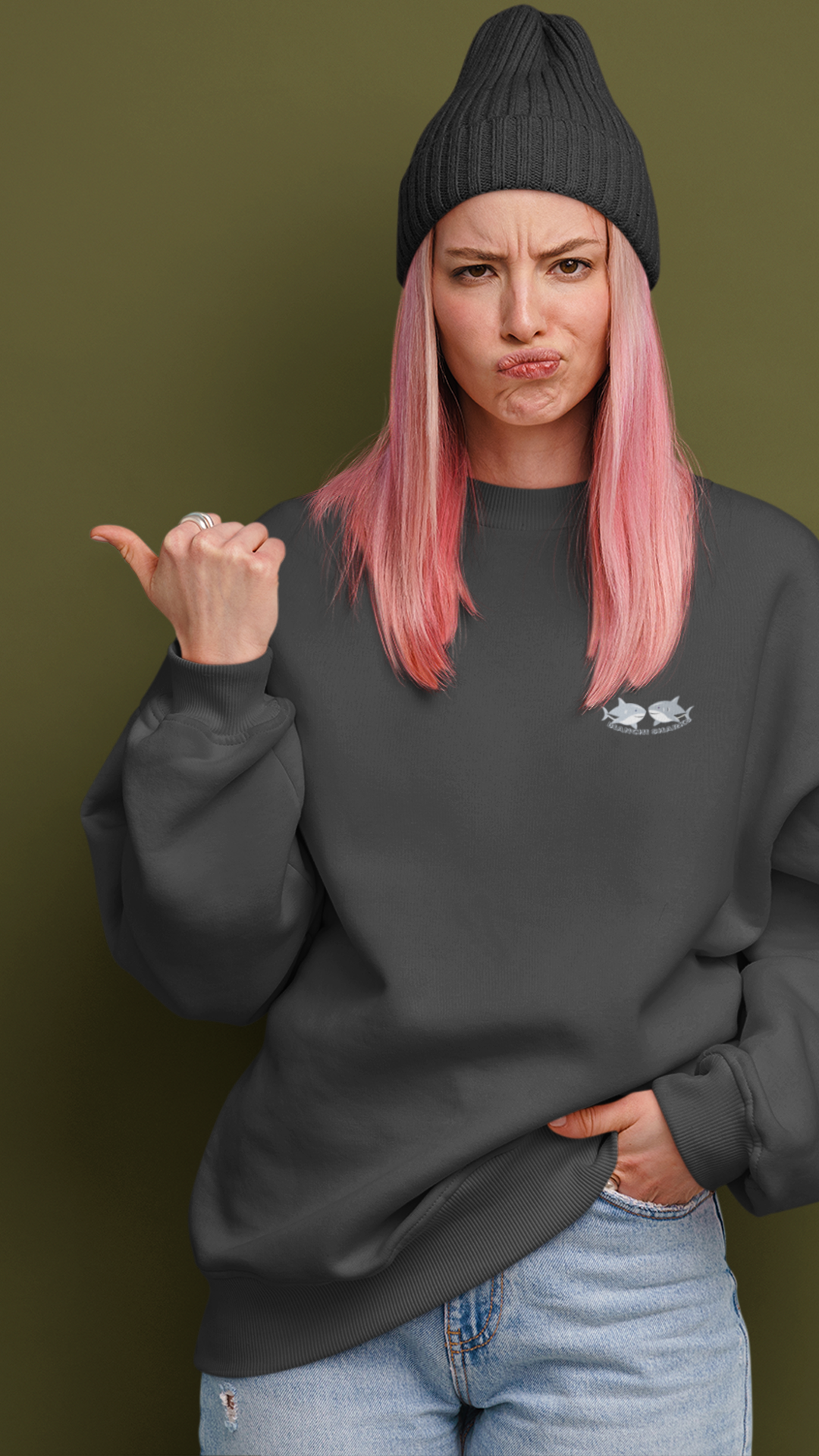 Classic Unisex Sweatshirt. Shark collection