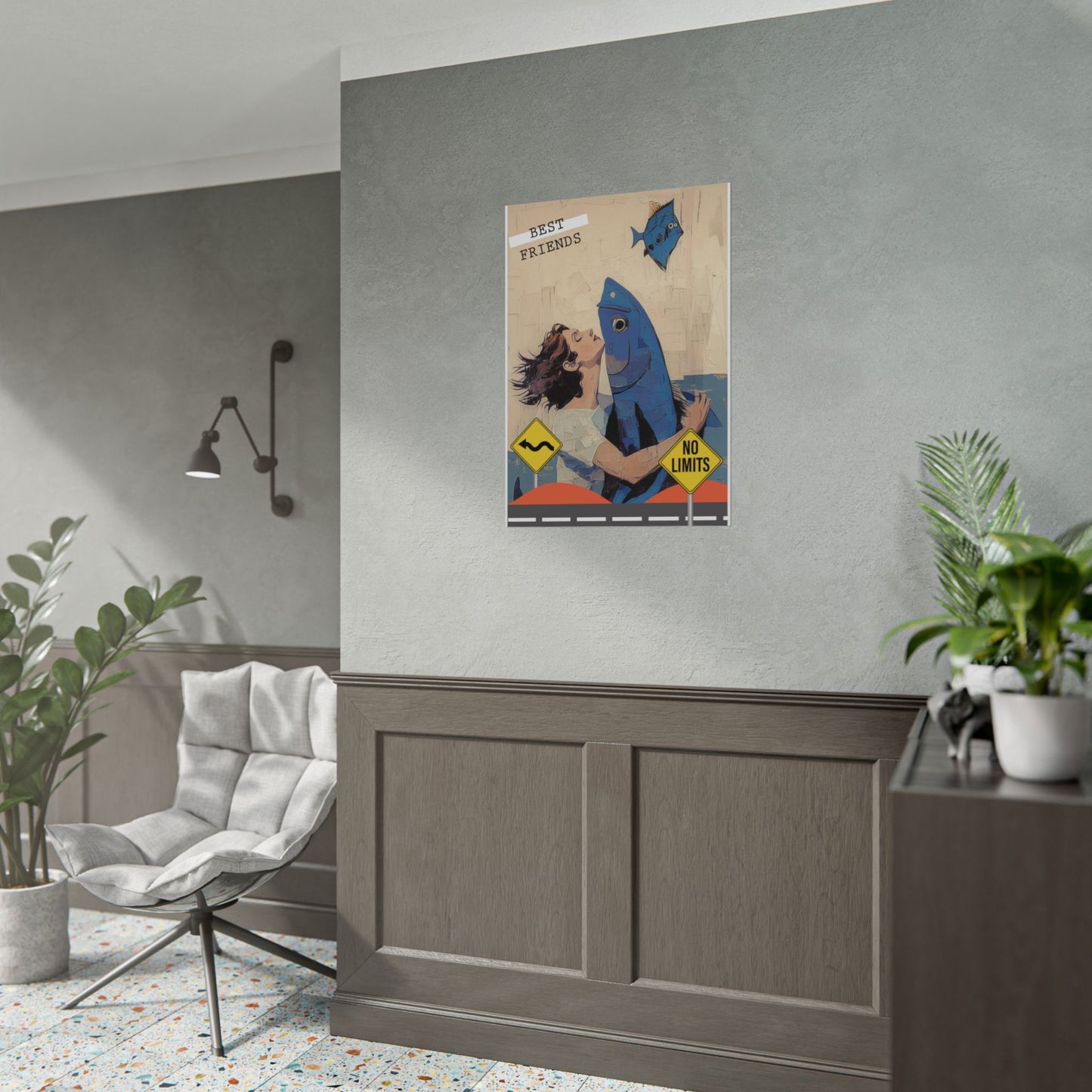 Vertical Rolled Posters. fish collection