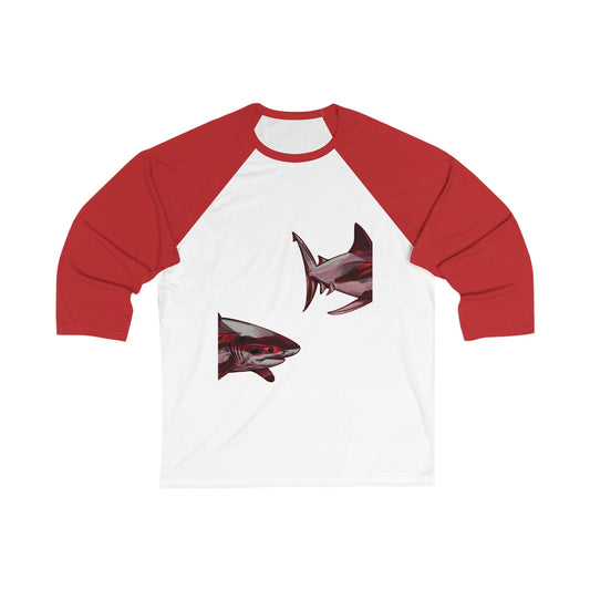 Unisex 3\4 Sleeve. Shark Collection. 4 colors