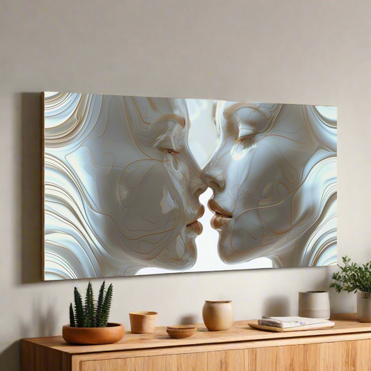 “Whispering Bianchi's Waves” - Matte Canvas, Stretched