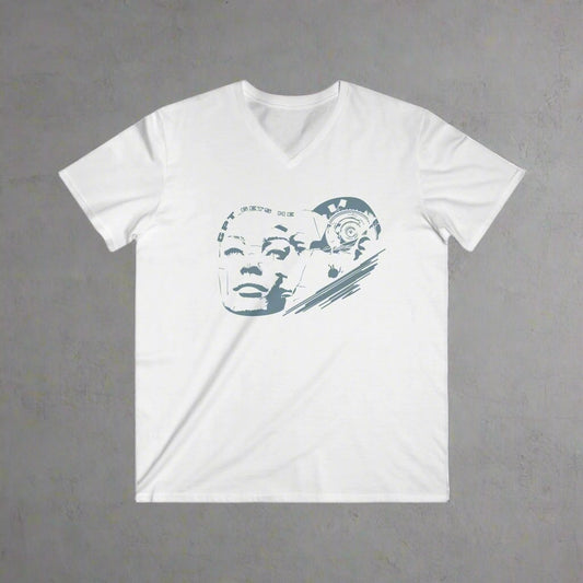 Men's Fitted V-Neck Tee. "Love GPT"collection