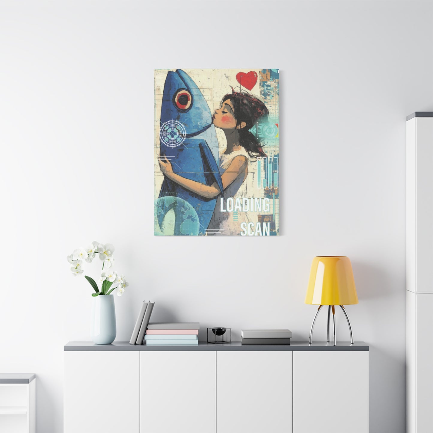 Matte Canvas, Stretched. FISH collection